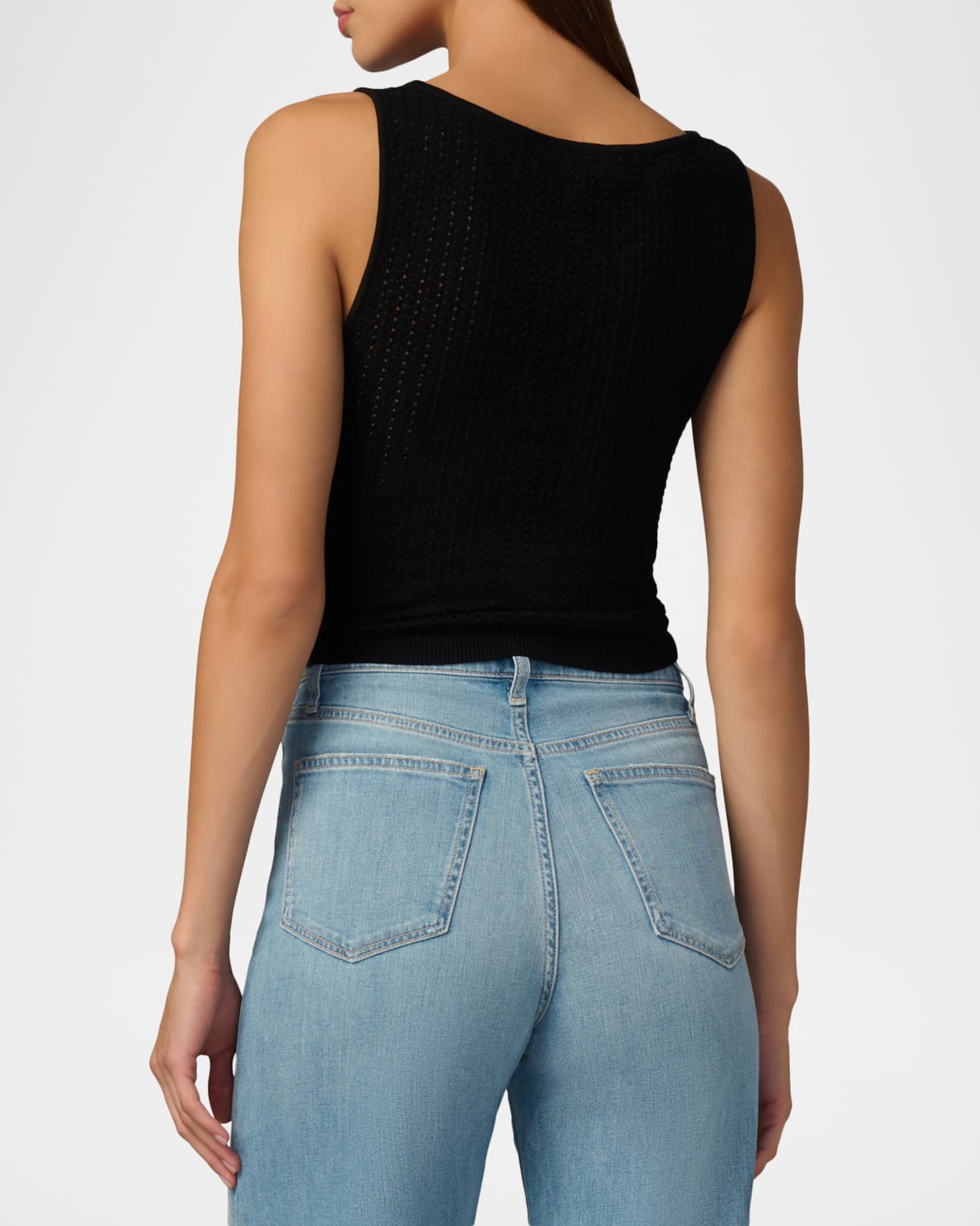 Joe's Jeans The Crochet Boat-Neck Tank Top | Neiman Marcus