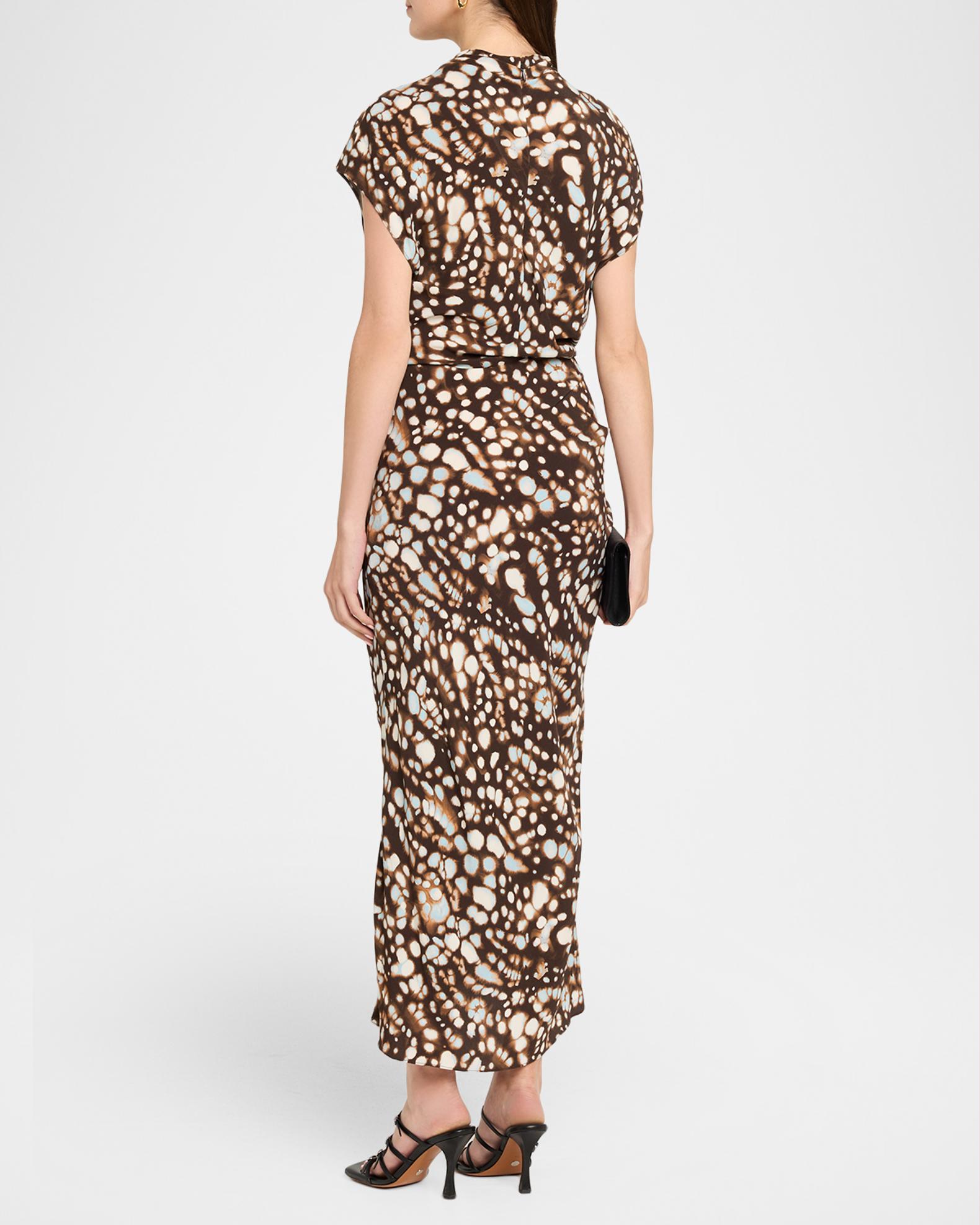 alc alma satin midi dress Alma Draped Satin Midi Dress