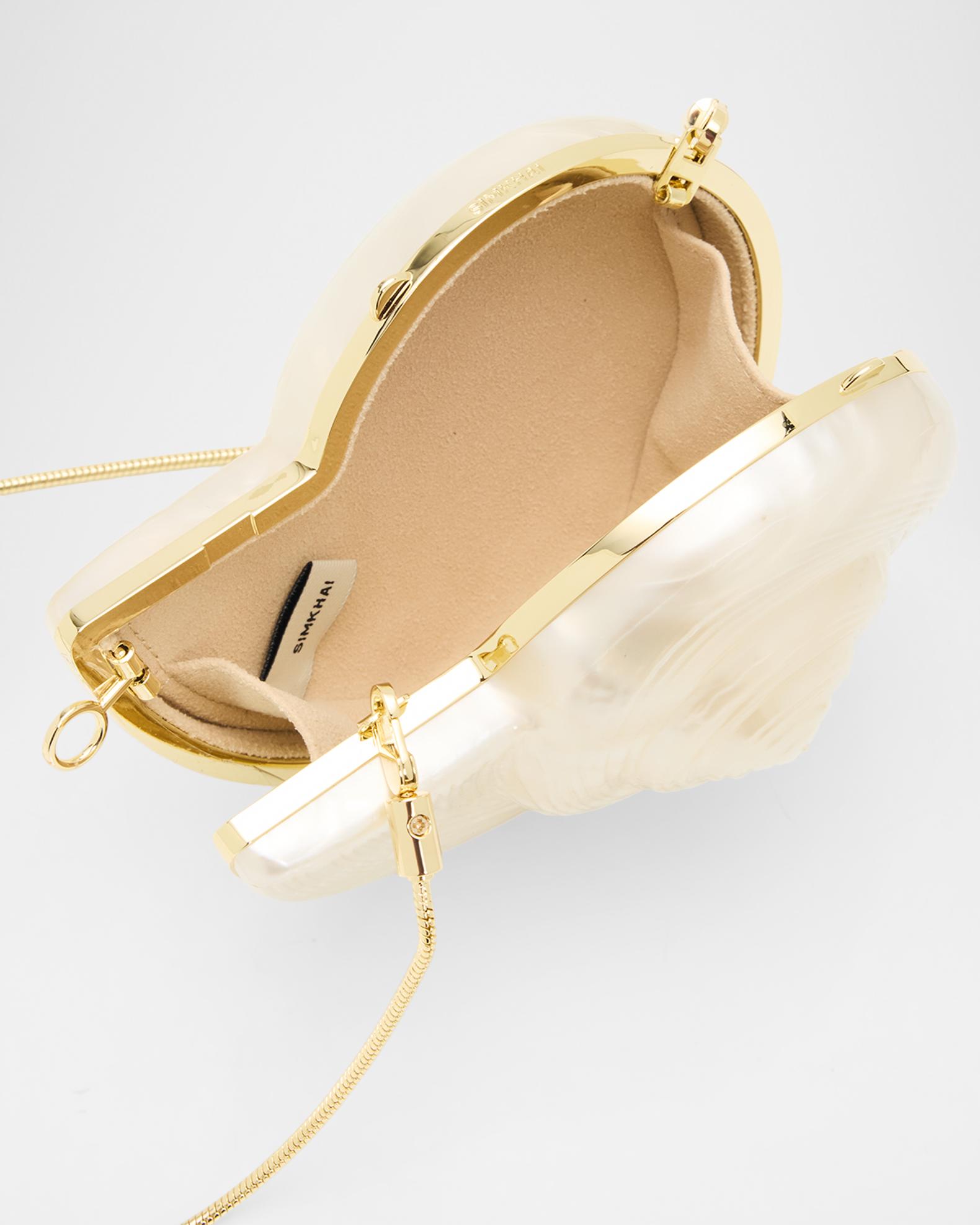SIMKHAI Marion Acrylic Shell Clutch Bag | Neiman Marcus