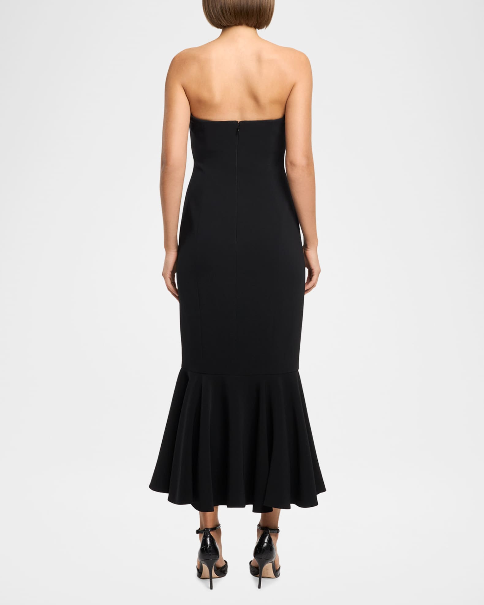 Cinq a Sept Juniper Blooming Linework Strapless Dress | Neiman Marcus