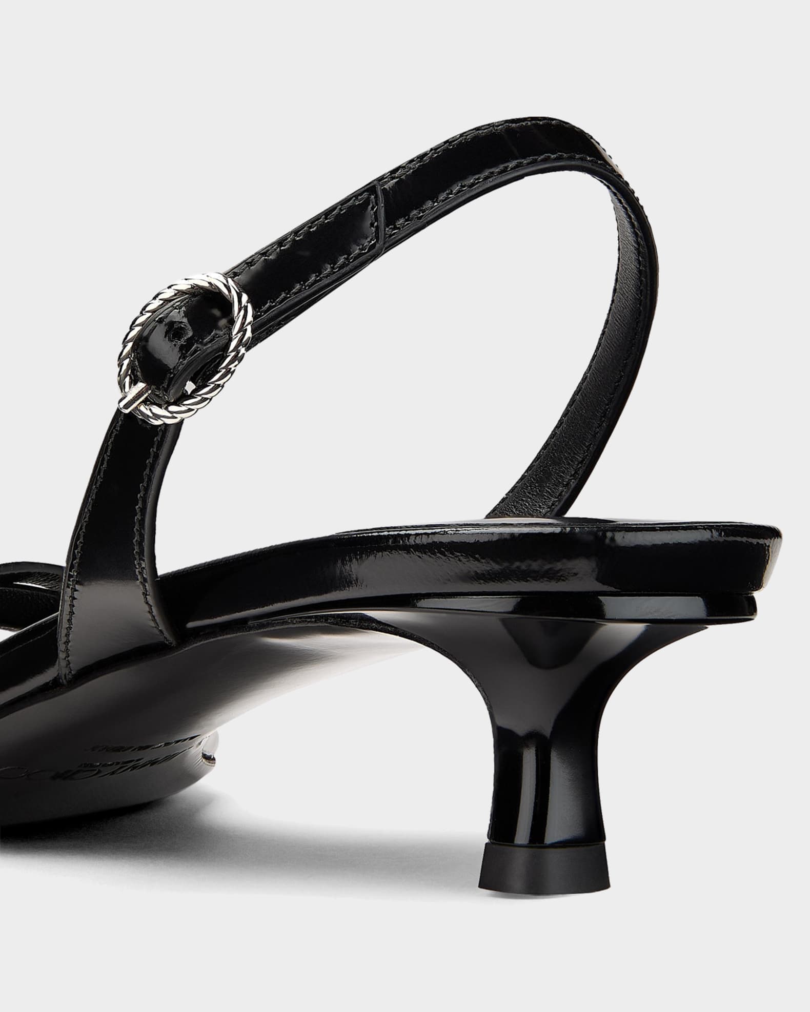 【ブラックハイヒール】KARINE MILA サイズ38 Jimmy Choo 35mm Kaira Strappy Patent Leather Sandals | Neiman Marcus