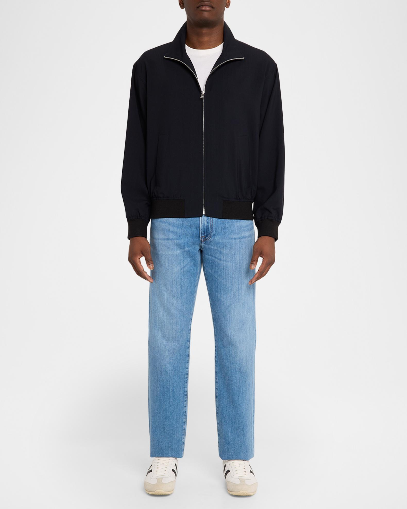 FRAME Men's Wool Full-Zip Blouson | Neiman Marcus