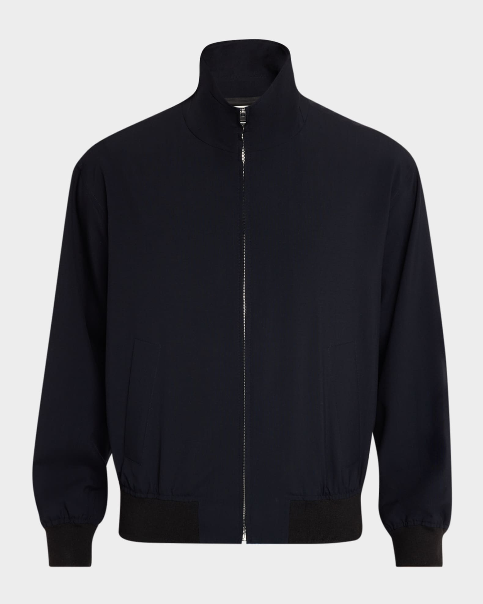 FRAME Men's Wool Full-Zip Blouson | Neiman Marcus