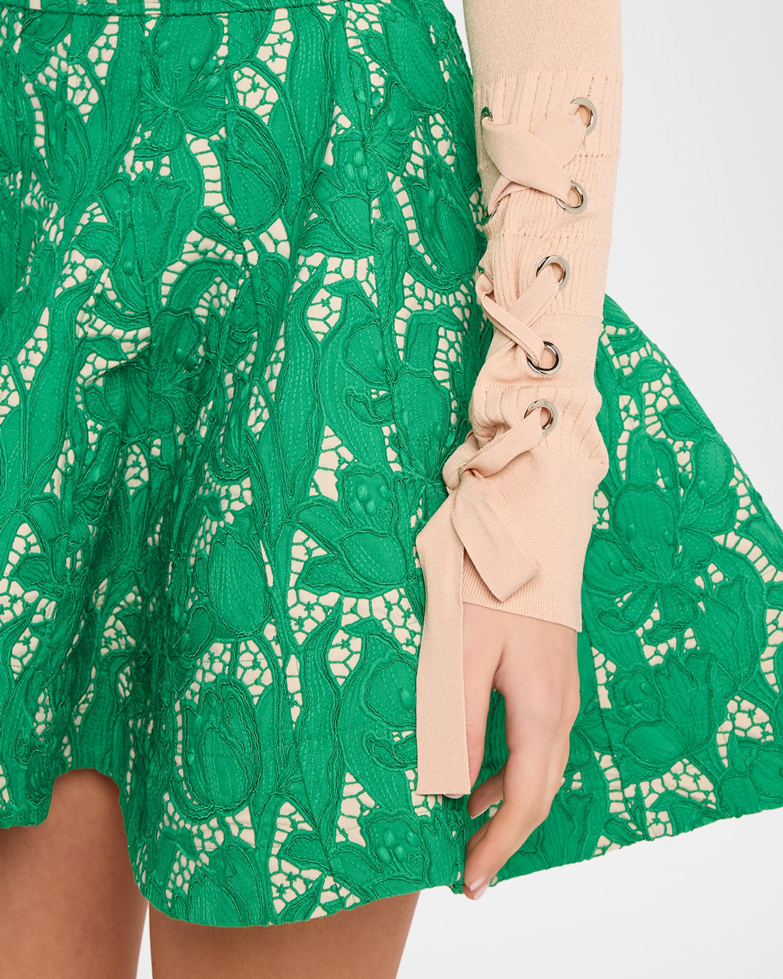 AKNVAS Jean Knit Top with Lace-Up Cuffs | Neiman Marcus