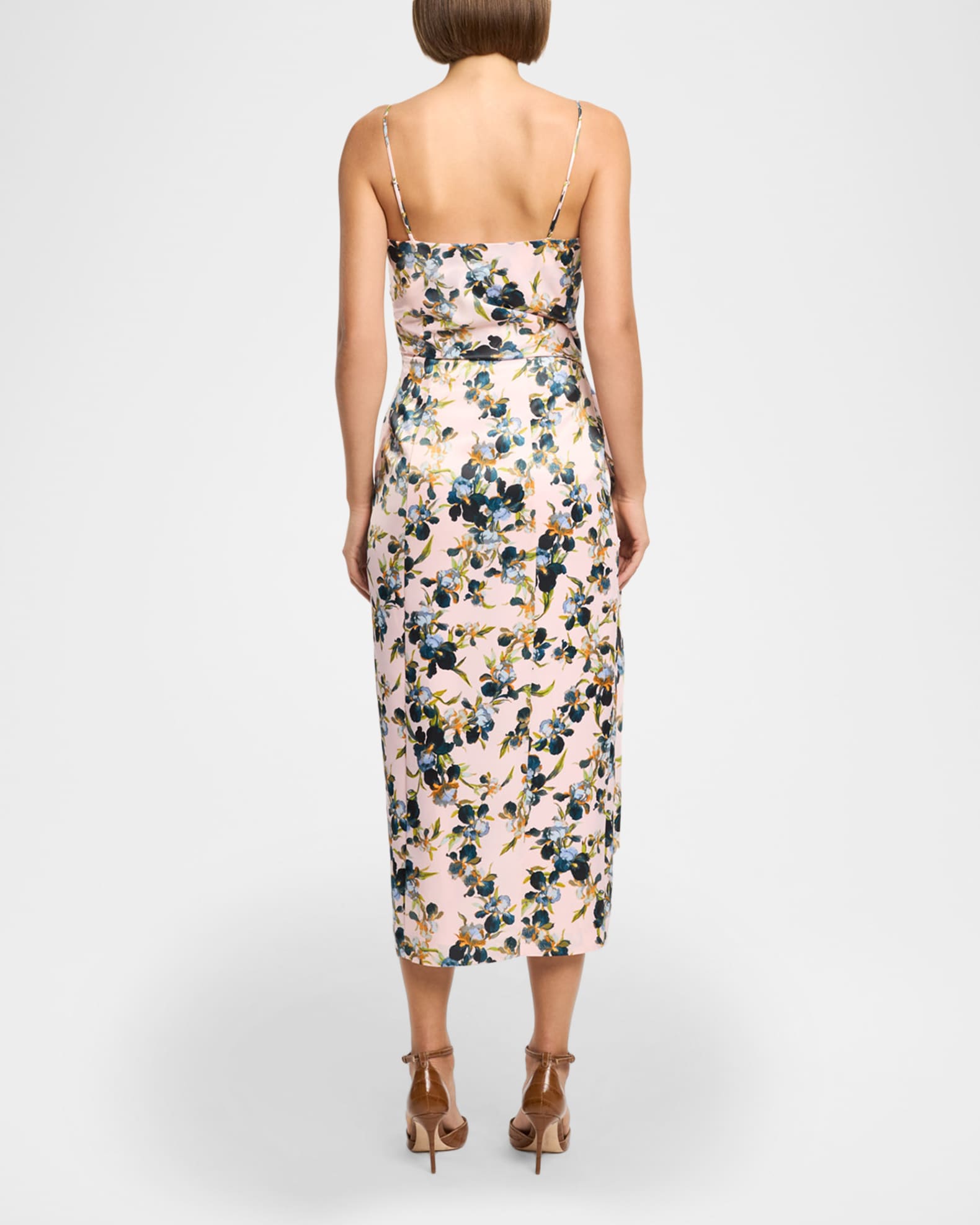 Cinq a Sept Trailing Iris Midi Dress | Neiman Marcus