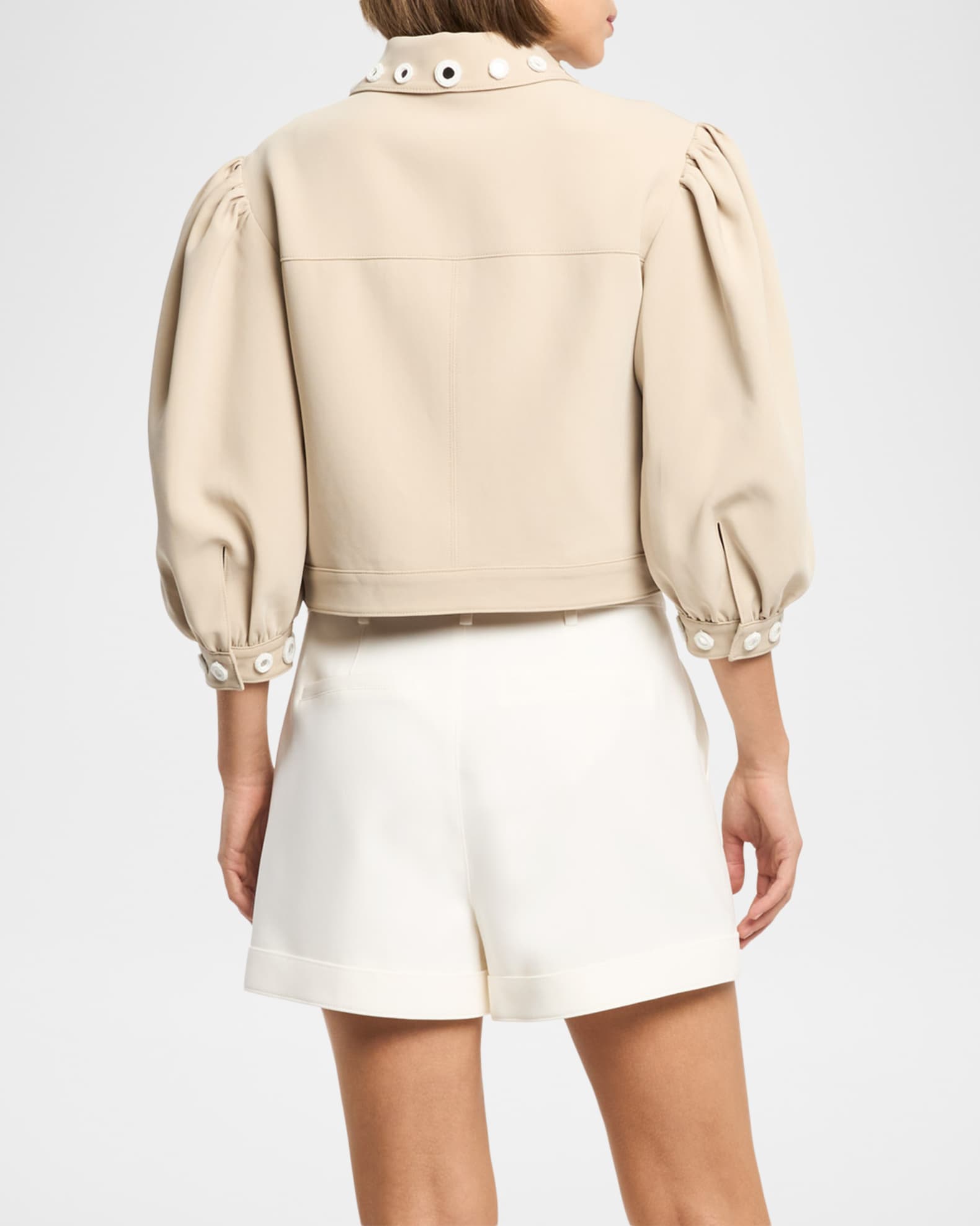 Cinq a Sept Gilliana Crochet Mirror Jacket | Neiman Marcus