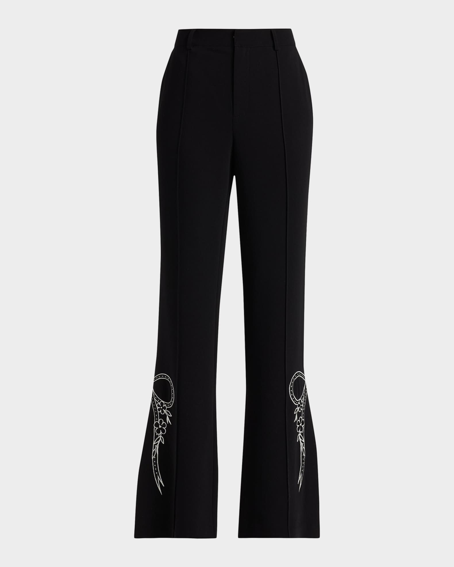 Cinq a Sept Abeline Cascading Ribbon Pants | Neiman Marcus