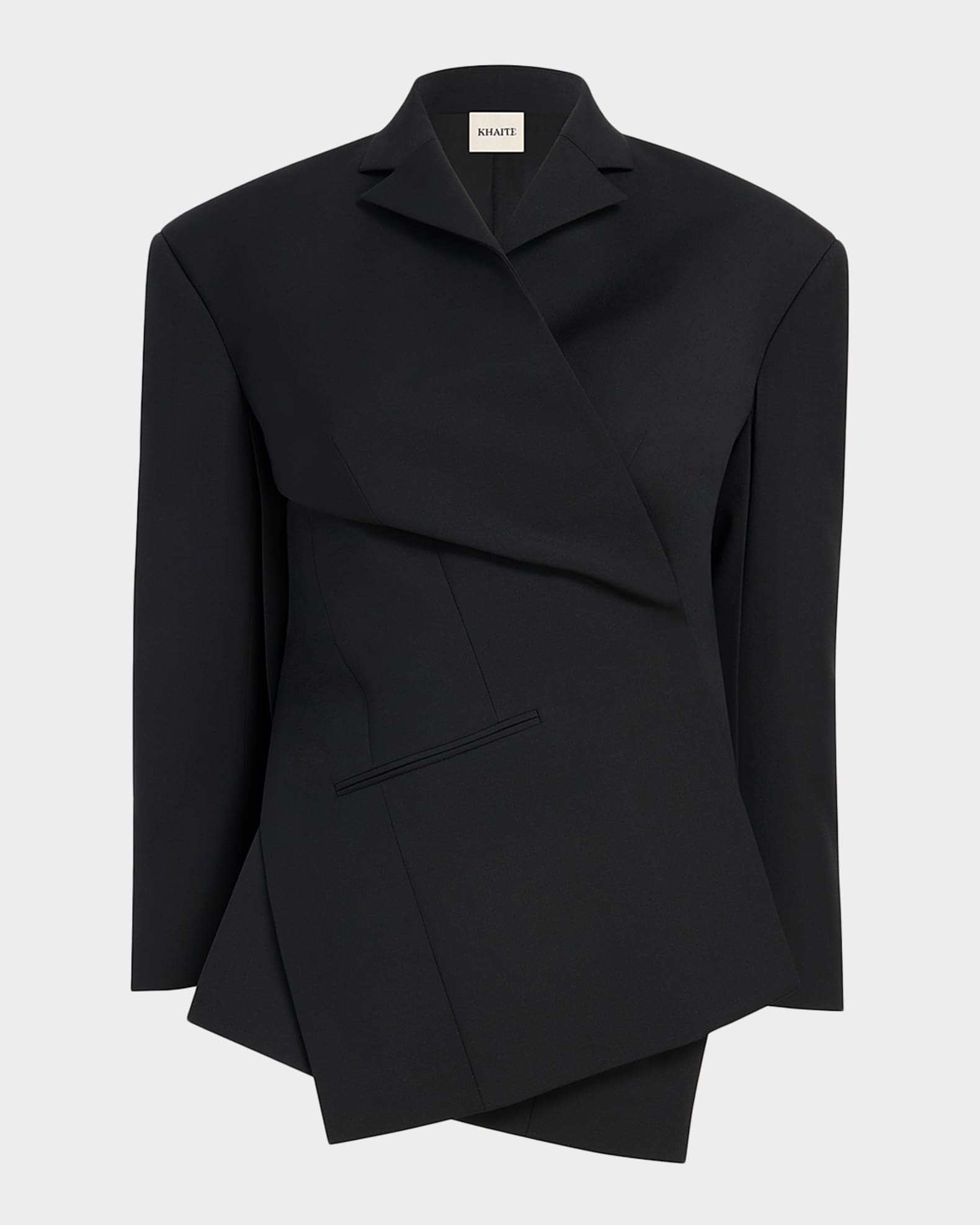 Khaite Palto Wrap Blazer Jacket | Neiman Marcus