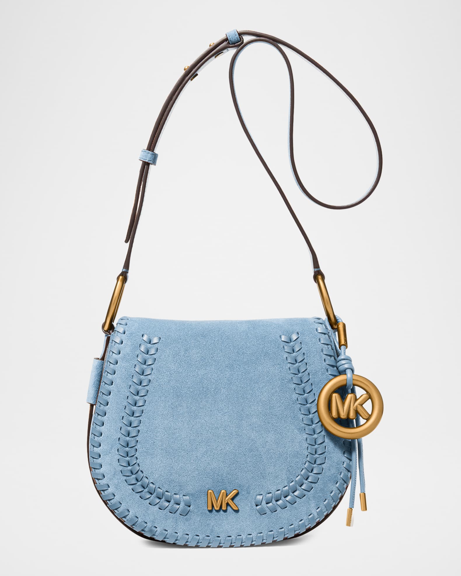 Jossie Furuya マイケルコース ボディバッグ MICHAEL Michael Kors Josie Medium Whipstitched Suede Saddle Bag