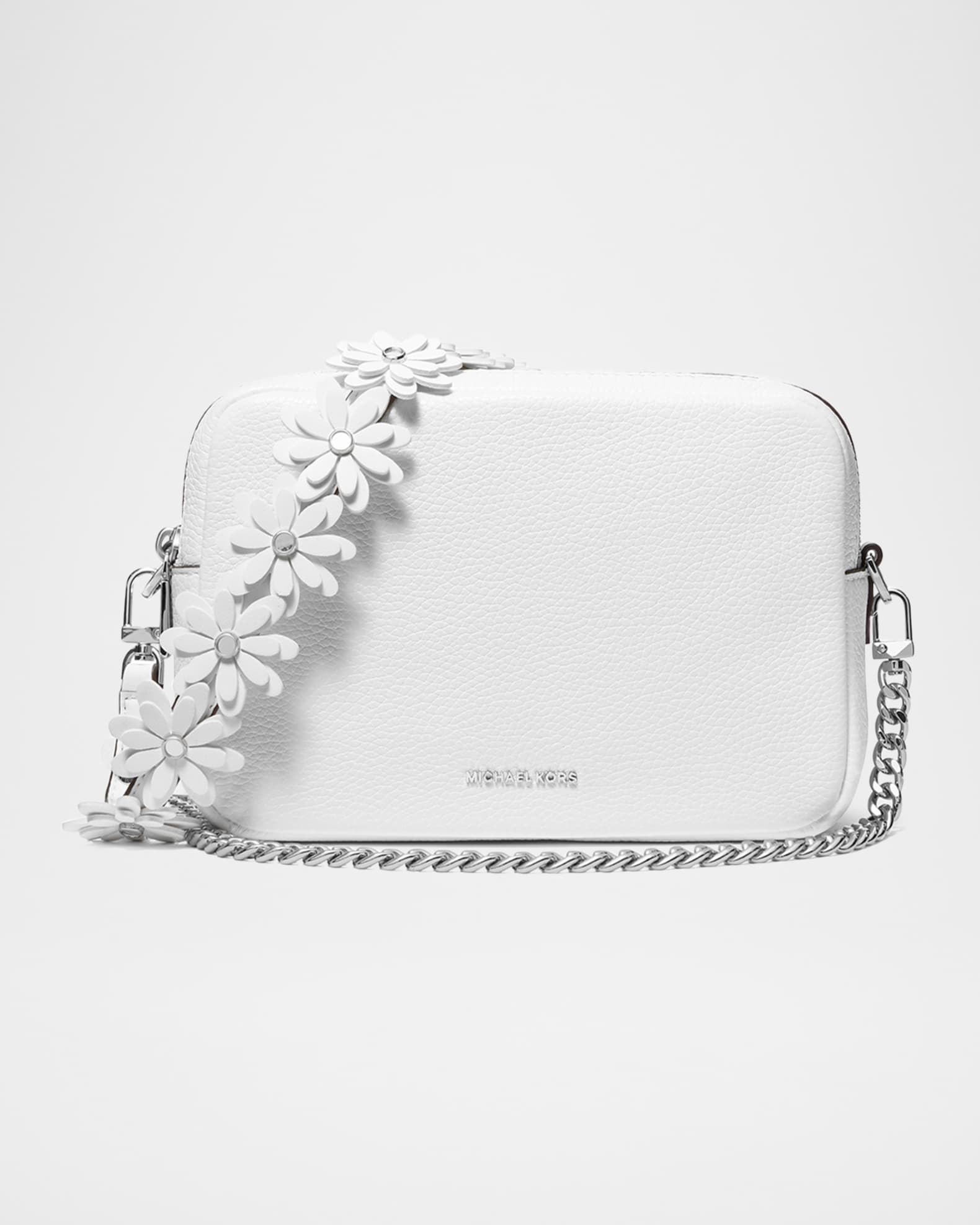 ✨極美品✨MICHAEL KORS 本革 ハンドバッグ 白 チャーム付 MICHAEL KORS（マイケルコース） ハンドバッグ CARSON センタージップ