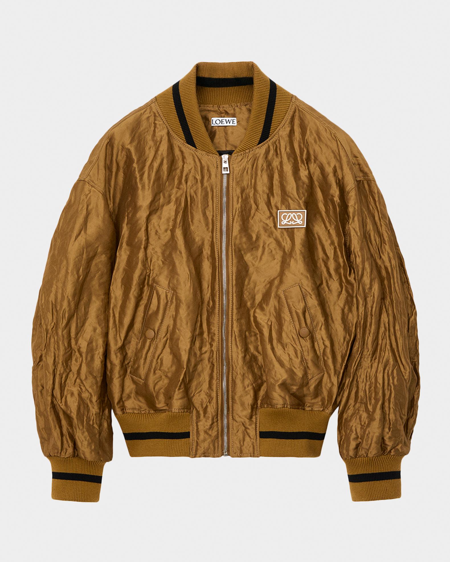 Loewe Satin Oversized Bomber Jacket | Neiman Marcus