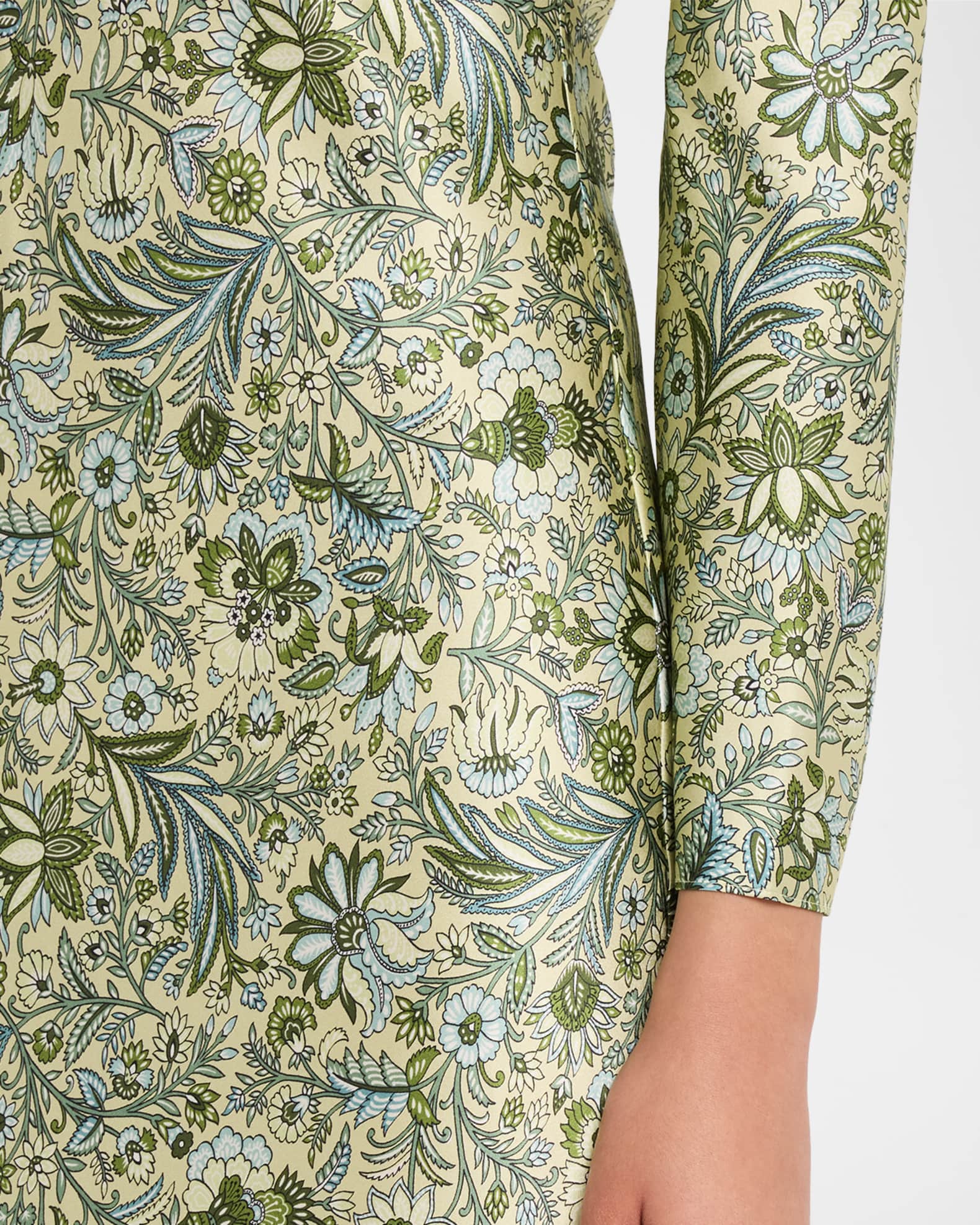 Veronica Beard Gemma Floral Long-Sleeve Maxi Dress | Neiman Marcus