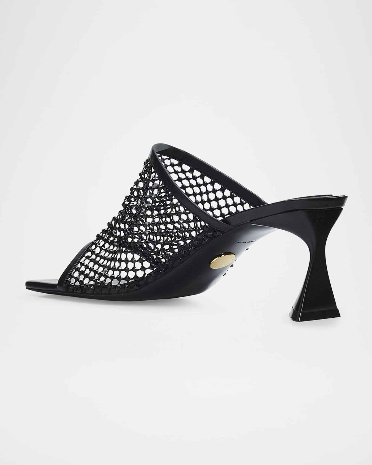 Stella McCartney 65mm Crystal Mesh Mules | Neiman Marcus