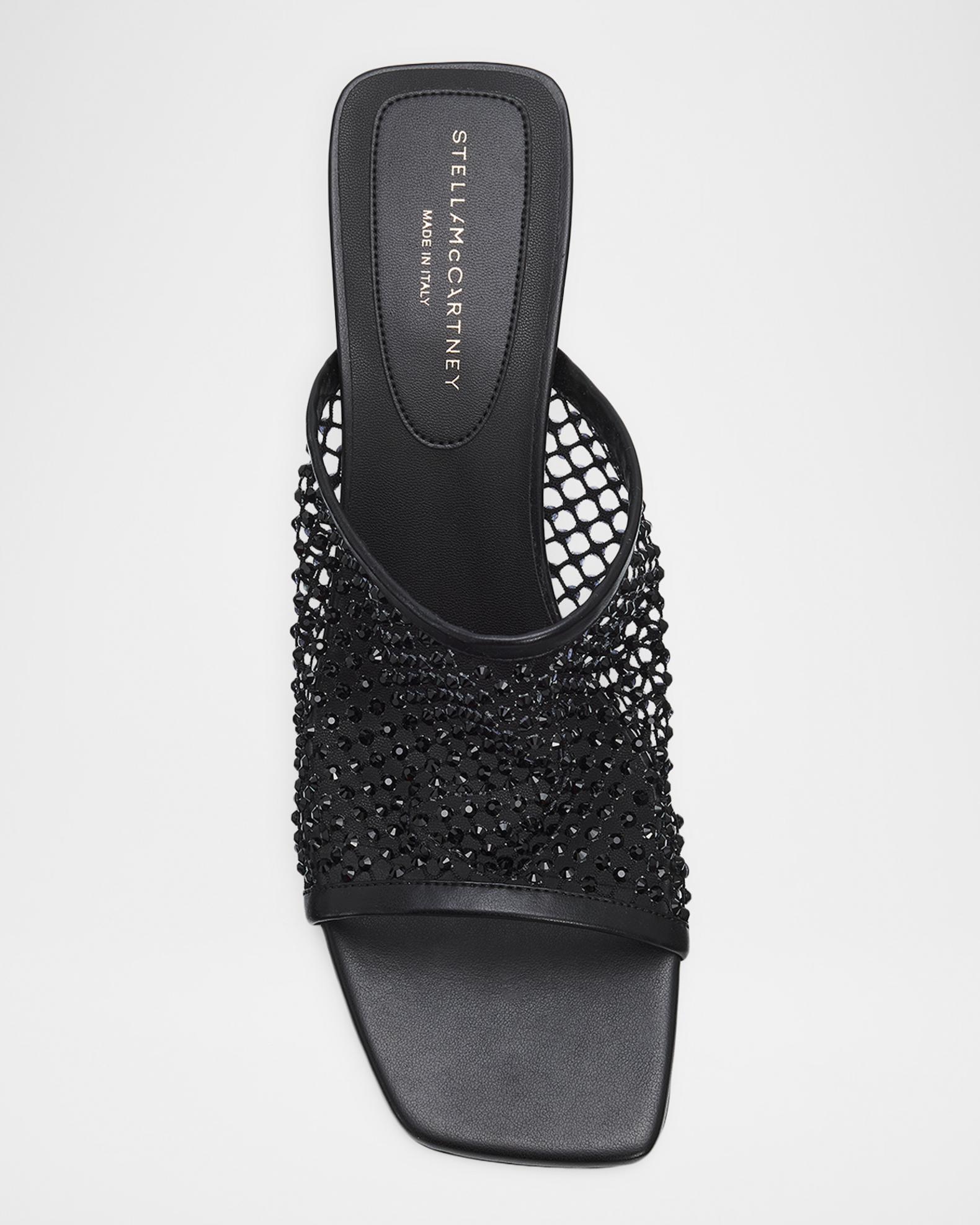 STELLA McCARTNEY 22SS シュルーム パフィーミュールサンダル Stella McCartney 65mm Crystal Mesh Mules | Neiman Marcus