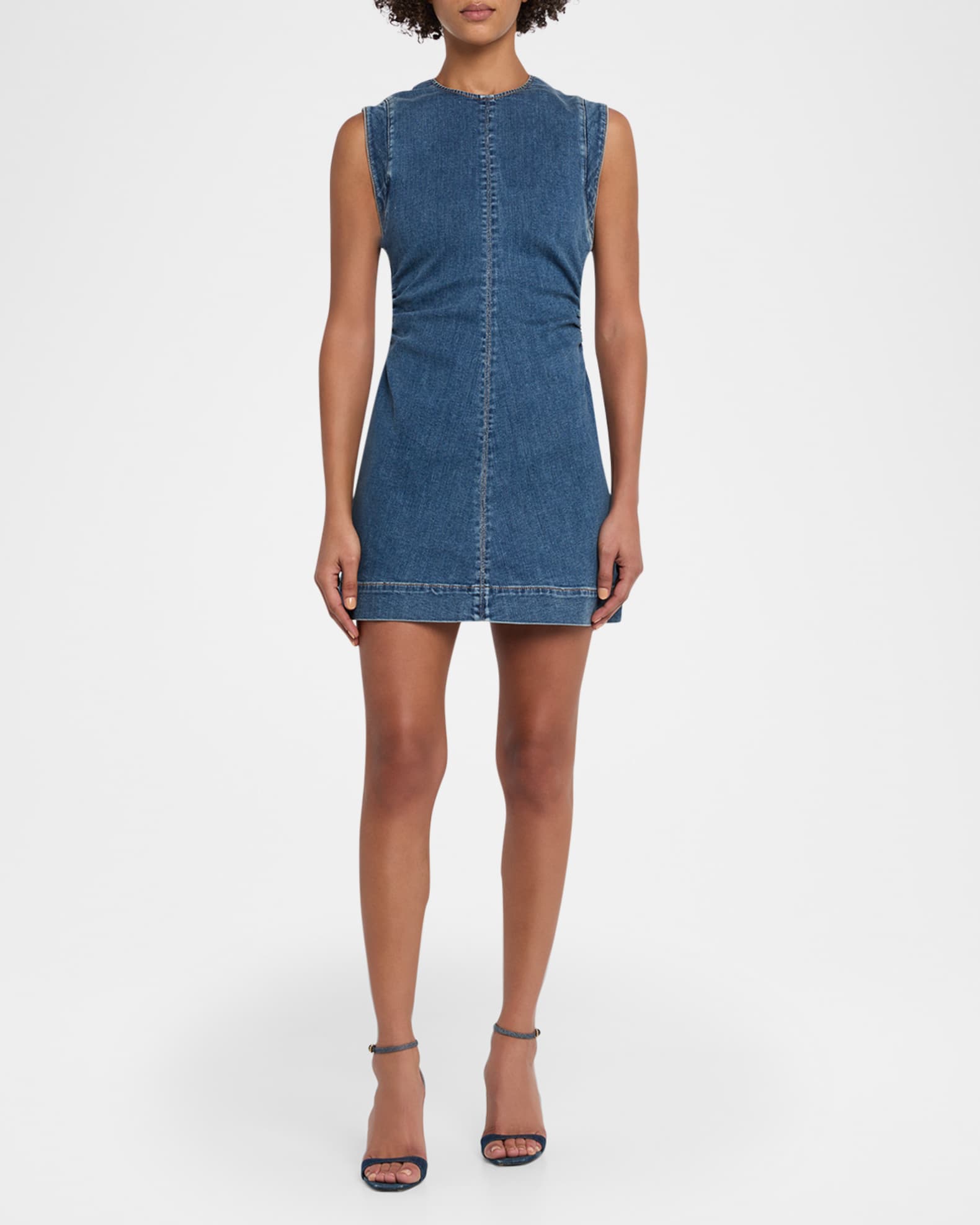 Veronica Beard Imara Denim MIni Dress | Neiman Marcus