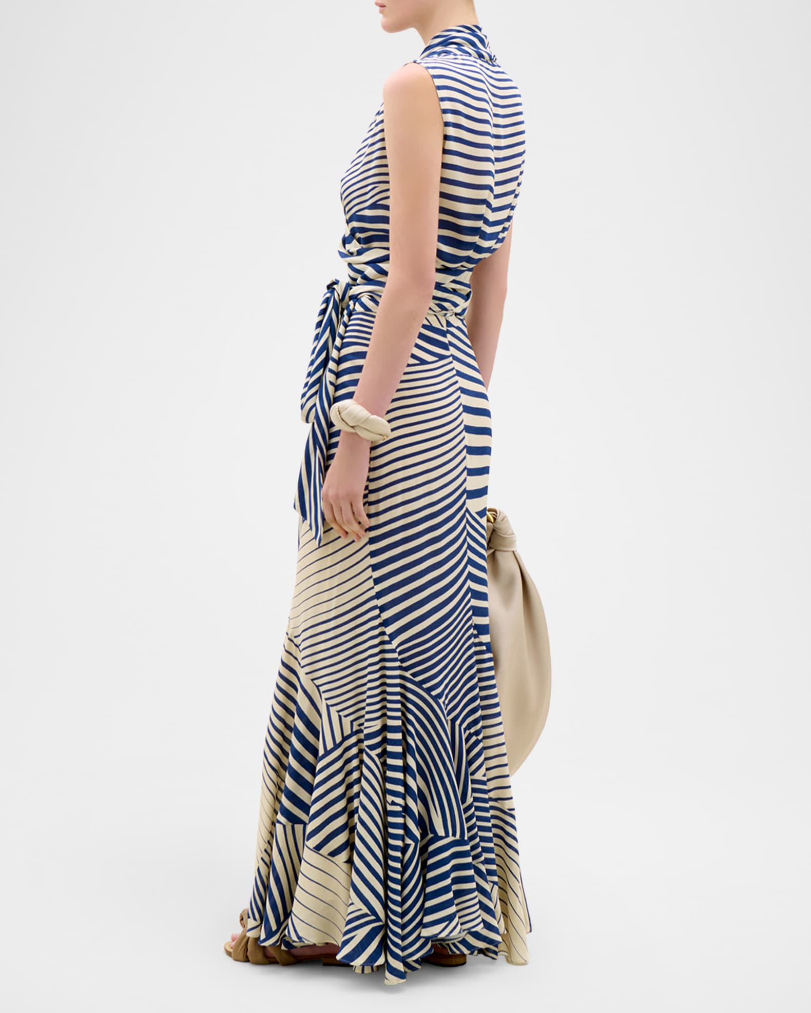Silvia Tcherassi Florina Striped Maxi Skirt | Neiman Marcus