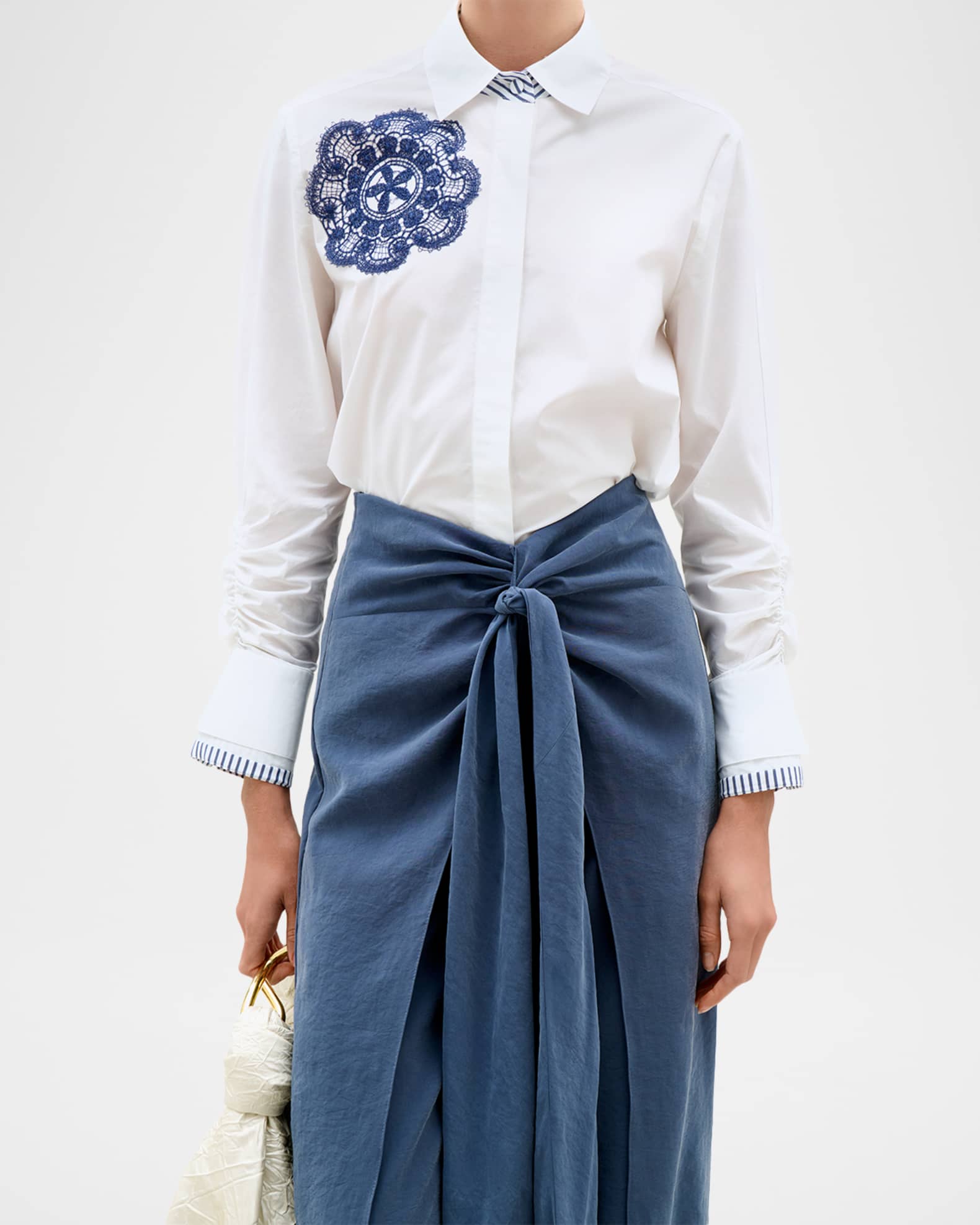 Silvia Tcherassi Felipe Large Bow Balloon Pants | Neiman Marcus