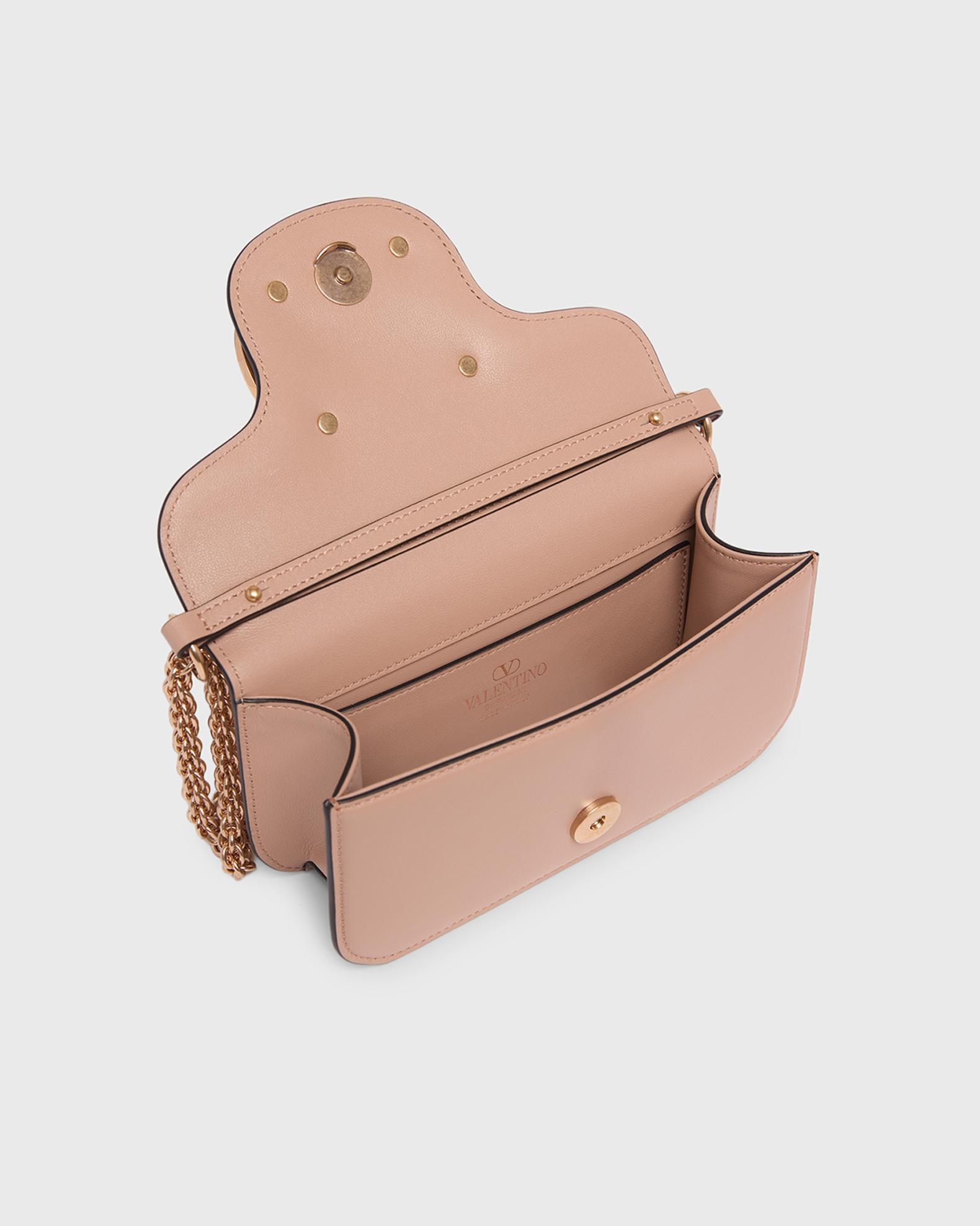 Valentino Garavani Loco Crystal VLogo Leather Shoulder Bag