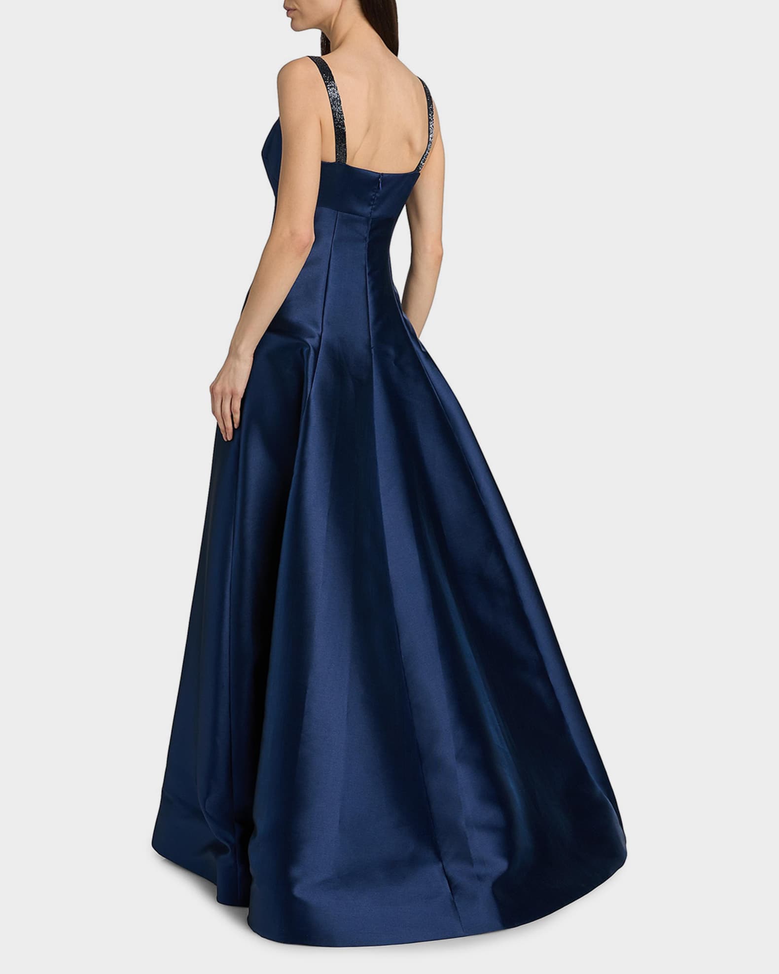 theia dresses The beautifully pleated bodice creates a flattering Rayna One Shoulder Draped Gown