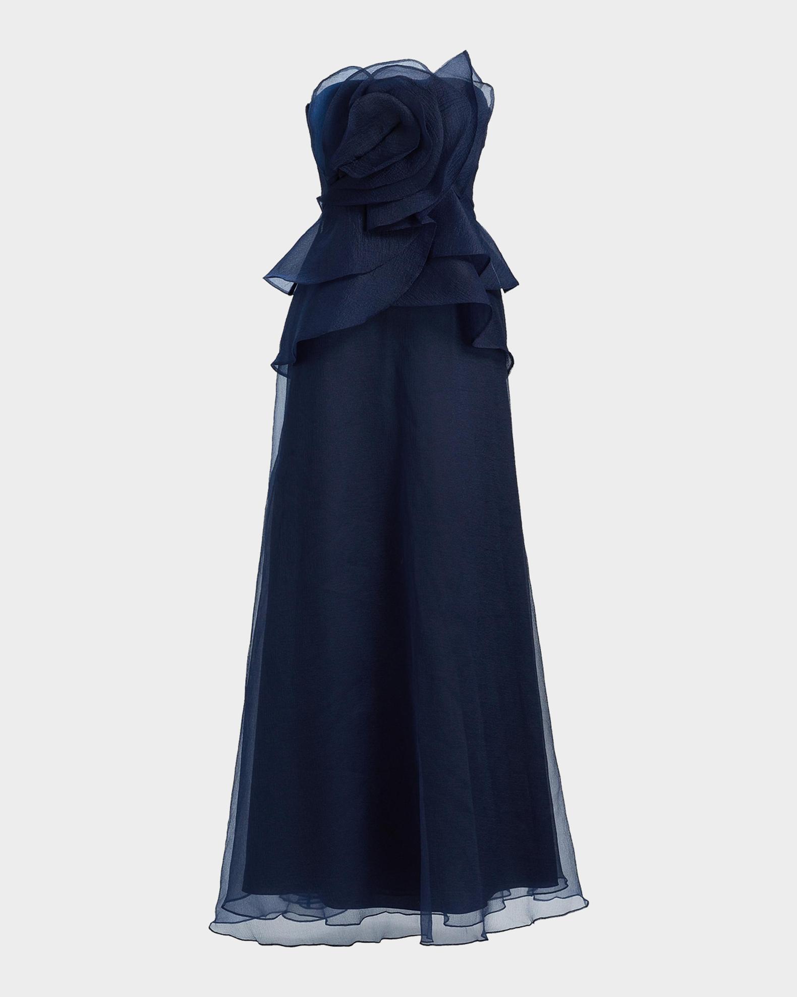 theia evening dress Milenia Draped Sleeve Gown 8 / Cornflower Blue