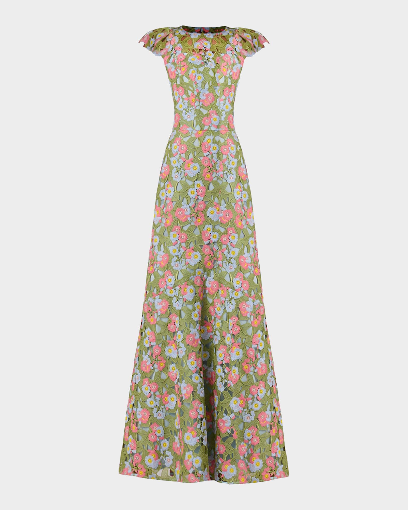 Shoshanna Women's Raven Garden Dress - Multi - Size 14 - Garden Multi