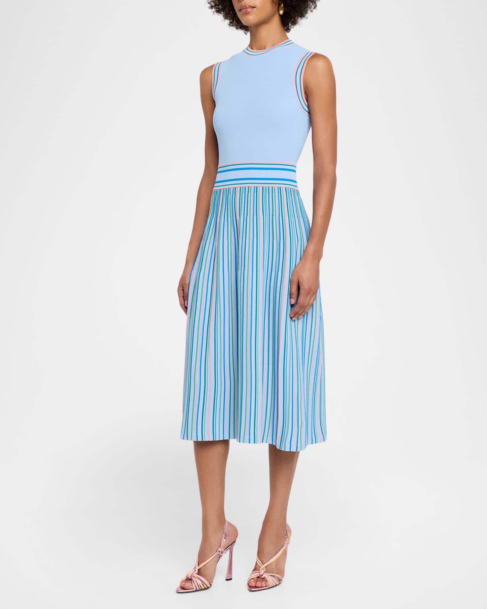 striped knit sleeveless dress Wishlist  TeaElla