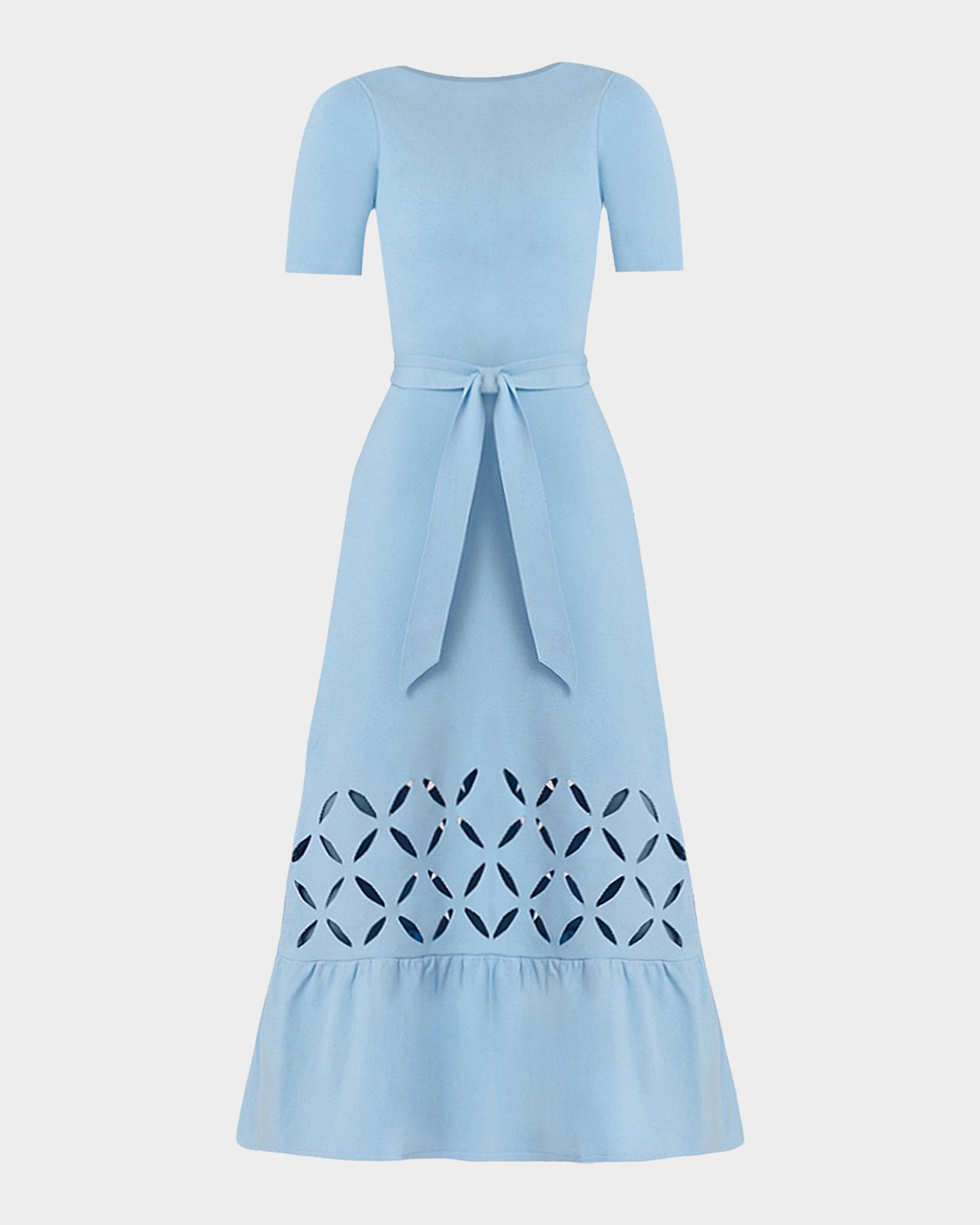 cutout knit midi dress One Mind Cut-Out Neckline Knit Midi Dress Chocolate