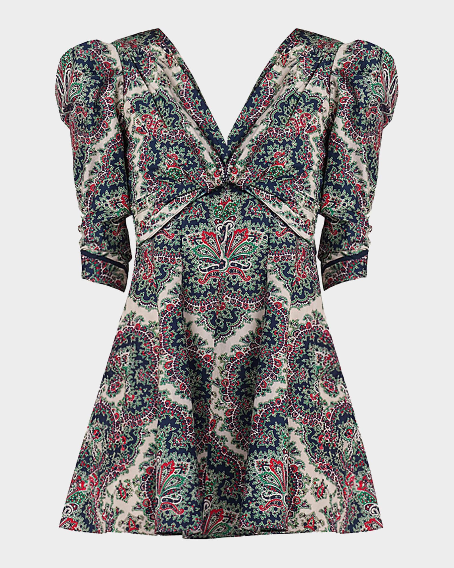 Shoshanna Natalya Floral-Print Mini Dress | Neiman Marcus