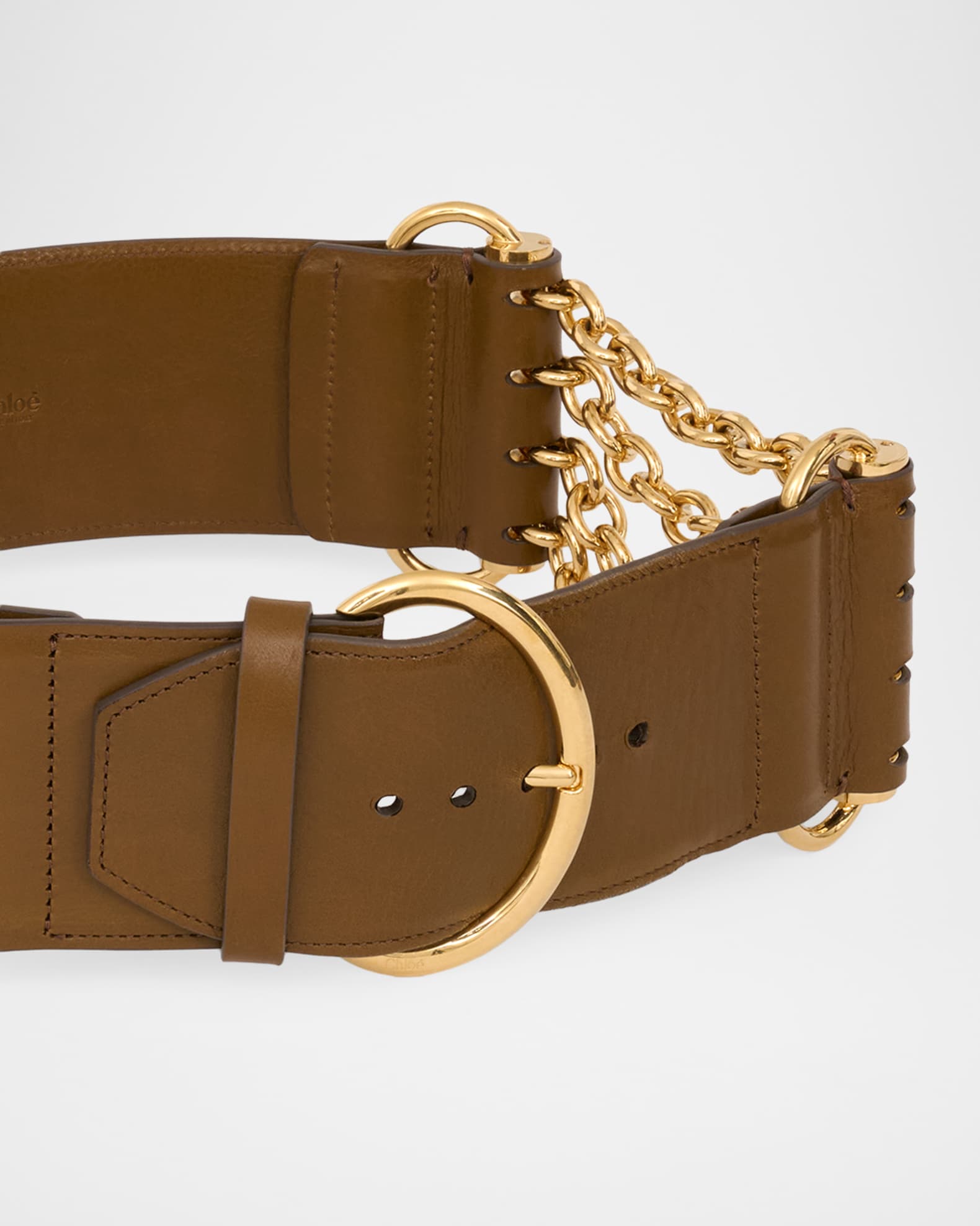 Chloe Chloé Chain And Leather Wide Camera Belt | Neiman Marcus