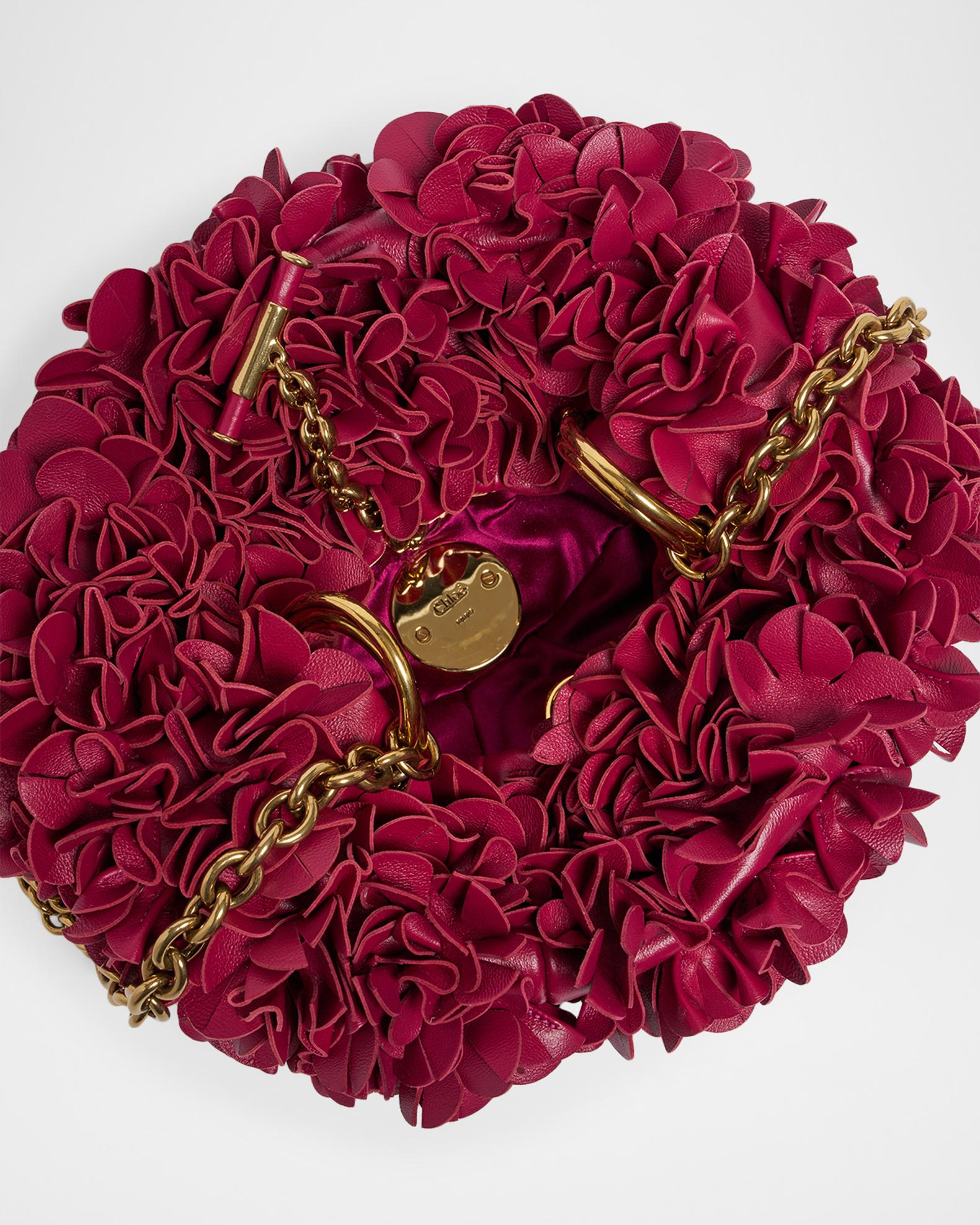 Chloe Plisse Ruffle Leather Shoulder Bag | Neiman Marcus