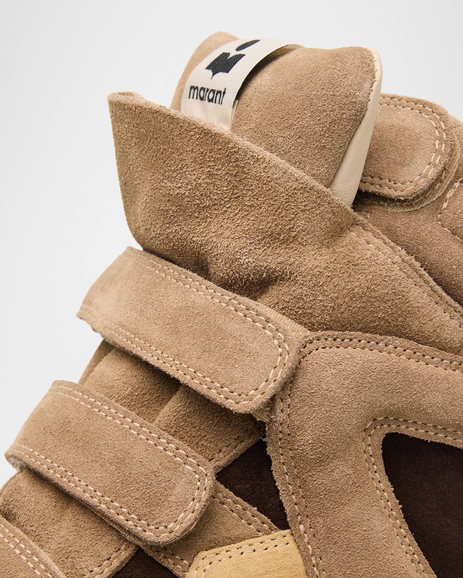 Isabel Marant Balskee Mixed Leather High-Top Sneakers | Neiman Marcus