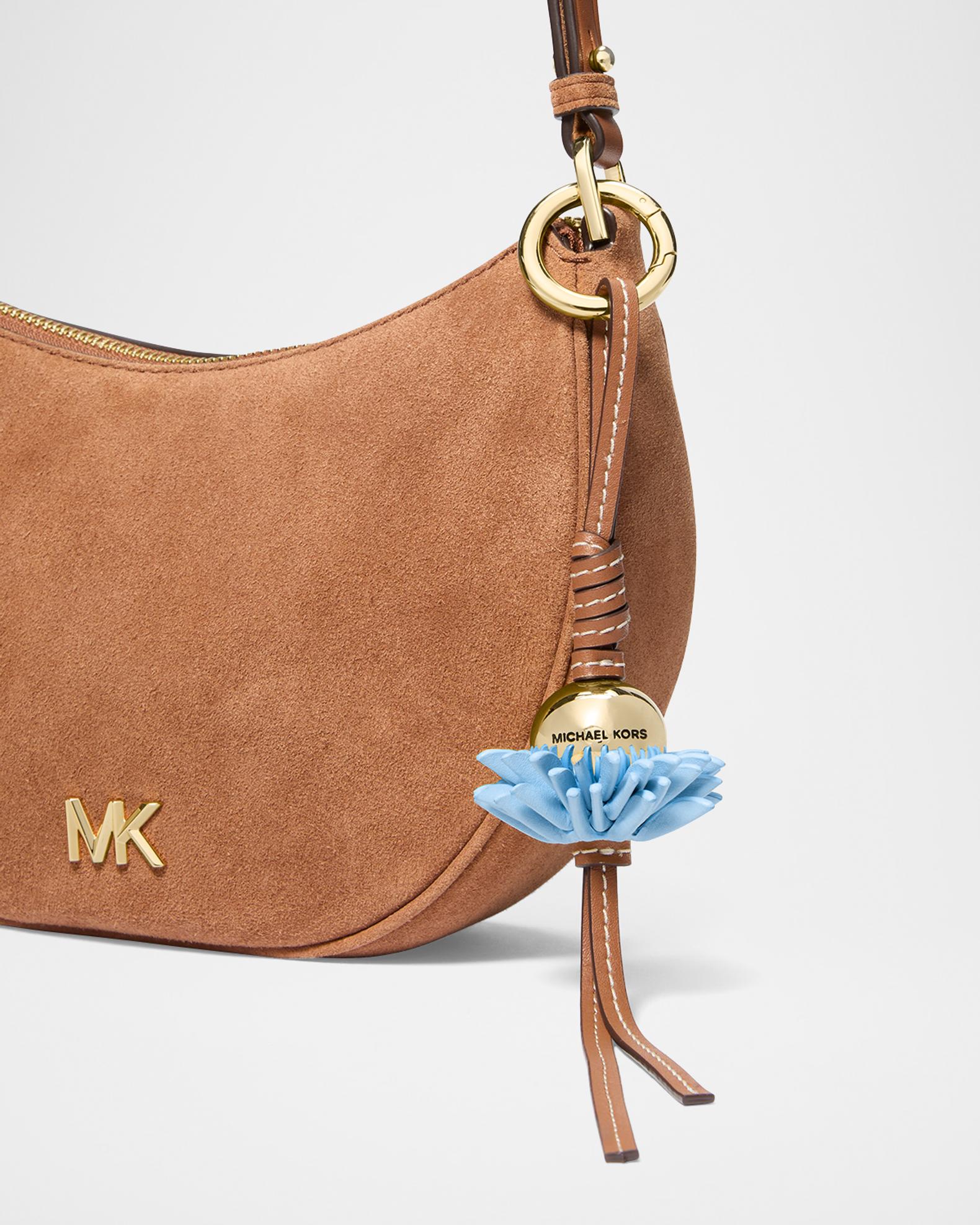 【希少】MICHAEL KORS レザー スタッズトートバッグ　巾着風　チャーム MICHAEL Michael Kors Leather Flower Bag Charm | Neiman Marcus