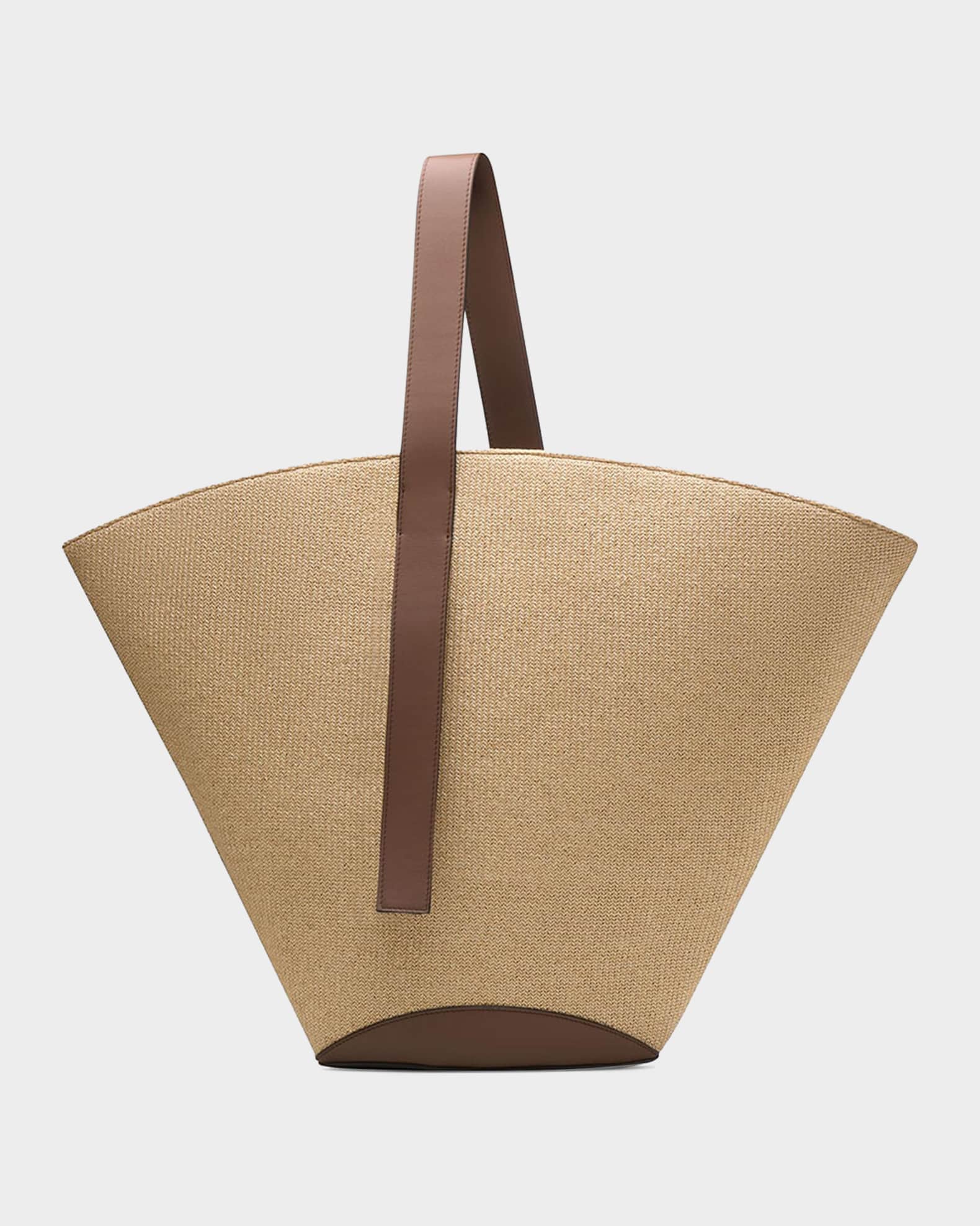 Neous Apehli Raffia-Leather Tote Bag | Neiman Marcus