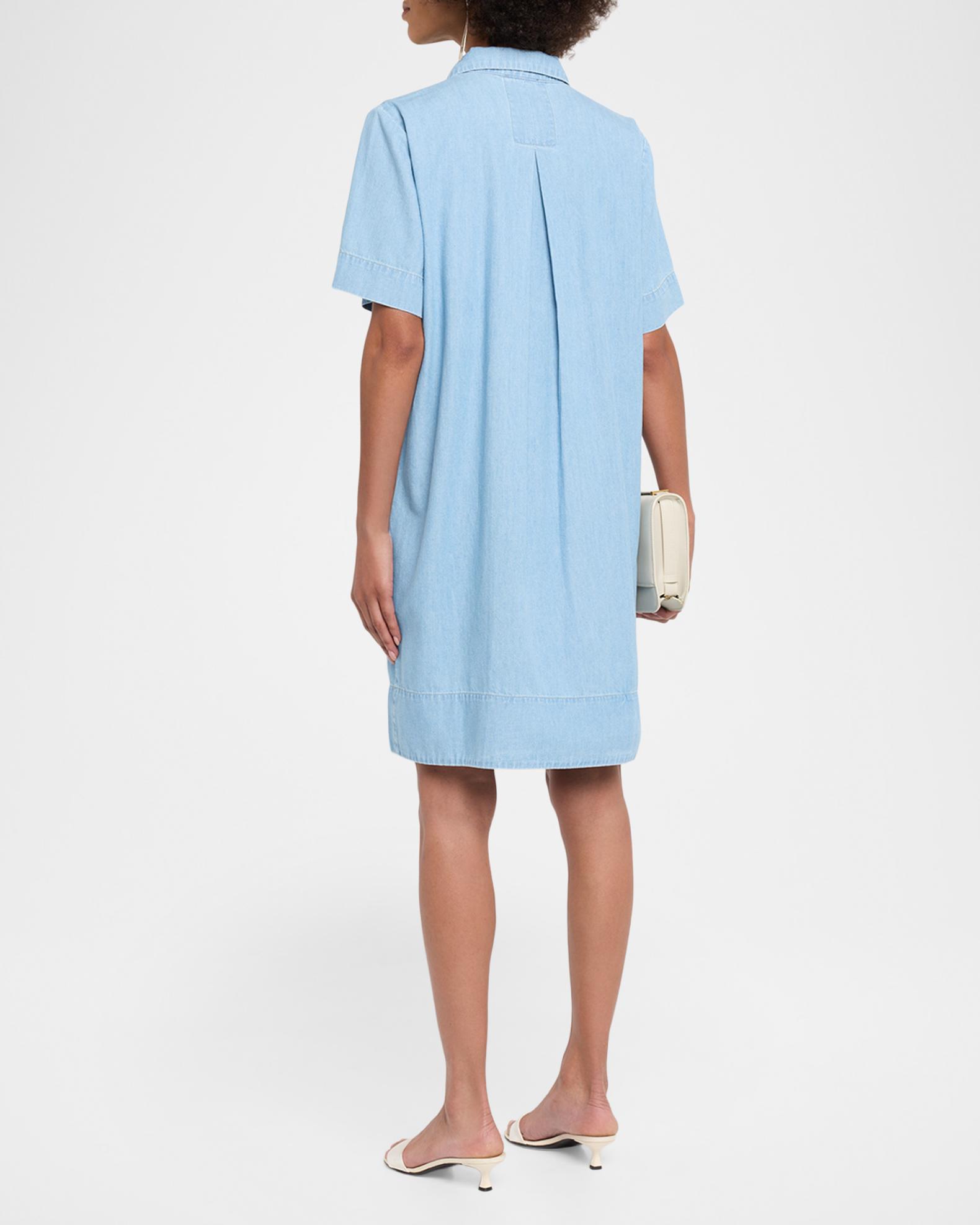 Eileen Fisher Women's Organic Cotton Denim Dress - Blue