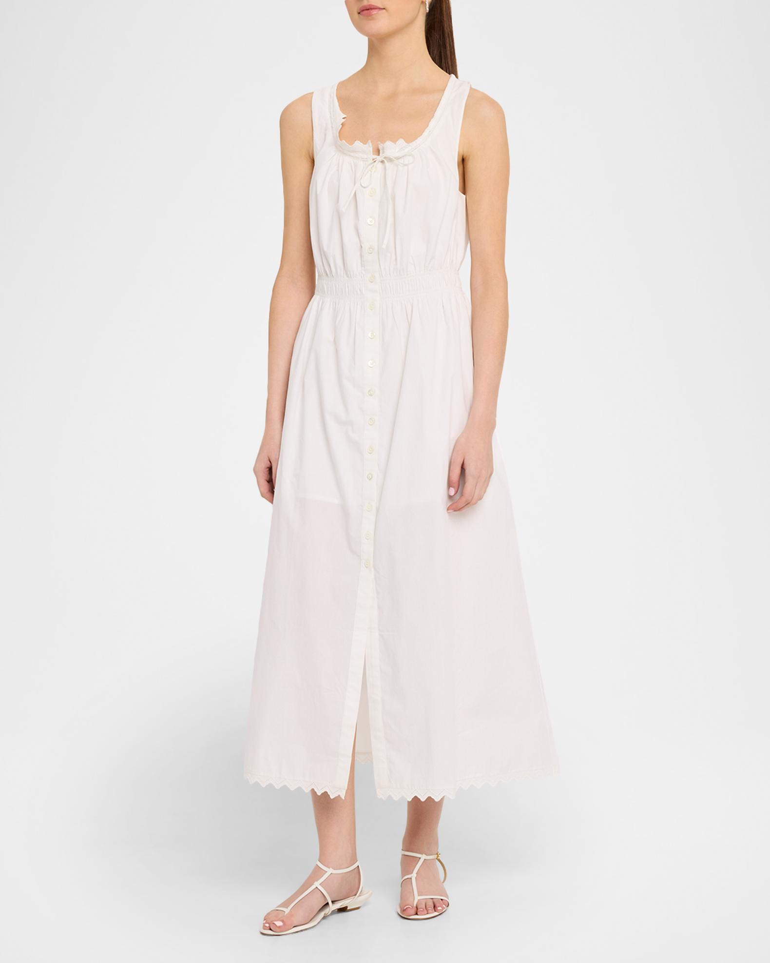 frame dress The Serene Midi Dress, White, Women's, XL Cocktail & Party Wedding Guest Dresses Midi Dresses Color:Cream / Multi Custom Wedding Dresses Online Baby clothes Petal and Pup Women's Sheath silhouette
