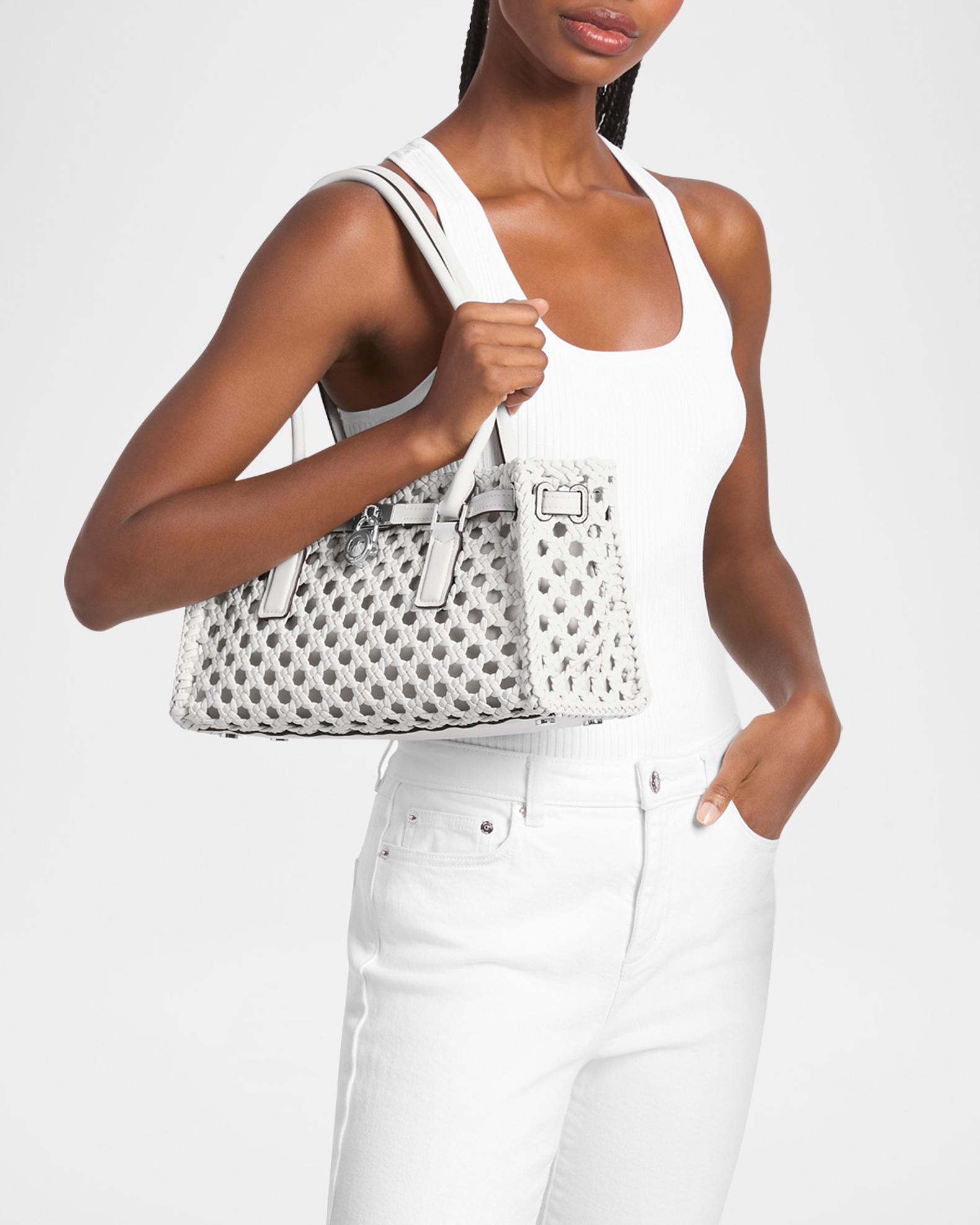 専用 KORS Hamilton MK 2WAY Tote Bag MICHAEL Michael Kors Hamilton Small Woven East-West Tote Bag