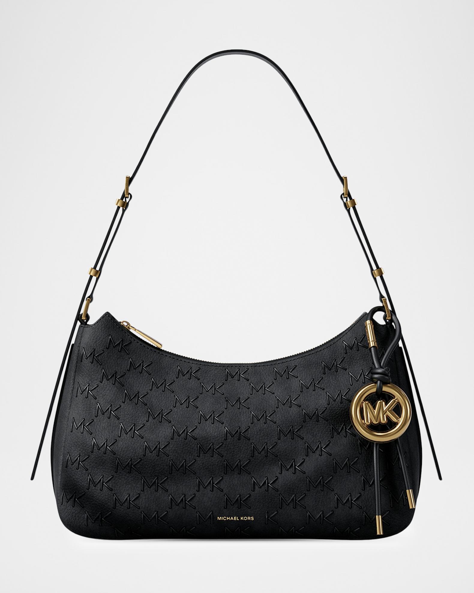 MICHAEL KORS ショルダーバッグ モノグラム ブラック MICHAEL Michael Kors Nolita Medium Leather Convertible Shoulder