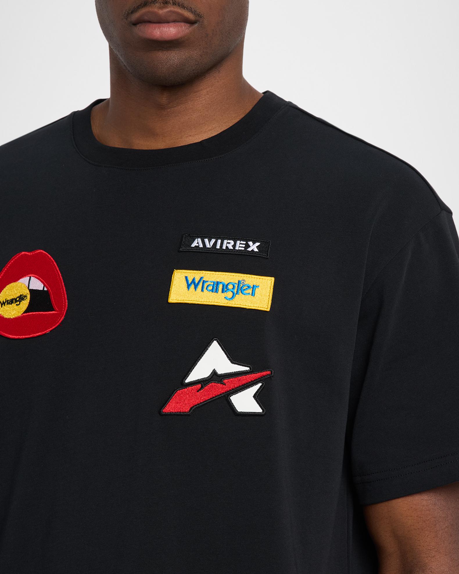 AVIREX x Wrangle Men's Multi-Patch Crewneck T-Shirt | Neiman Marcus