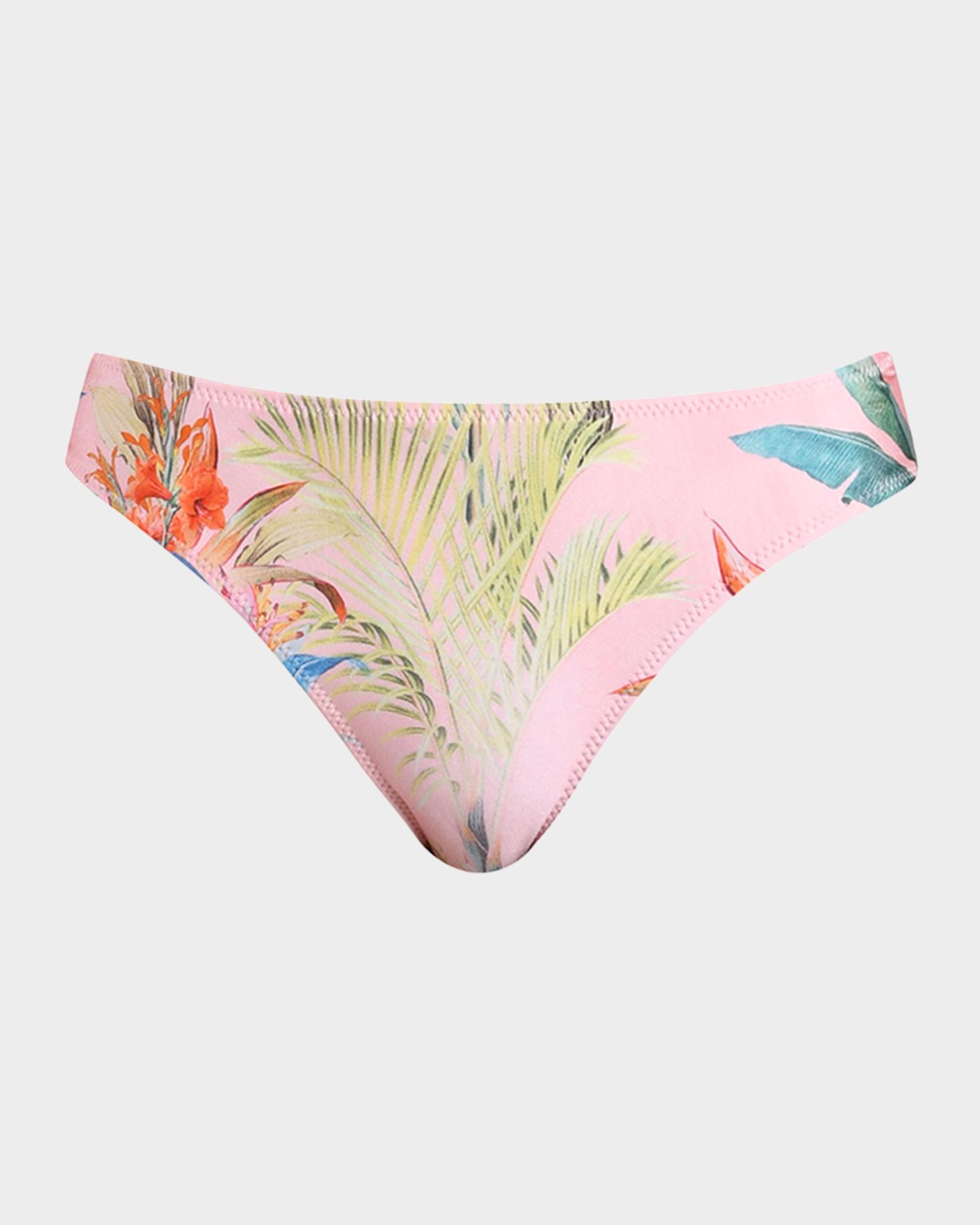 L'Agence Nicole Palm-Print Bikini Bottoms | Neiman Marcus