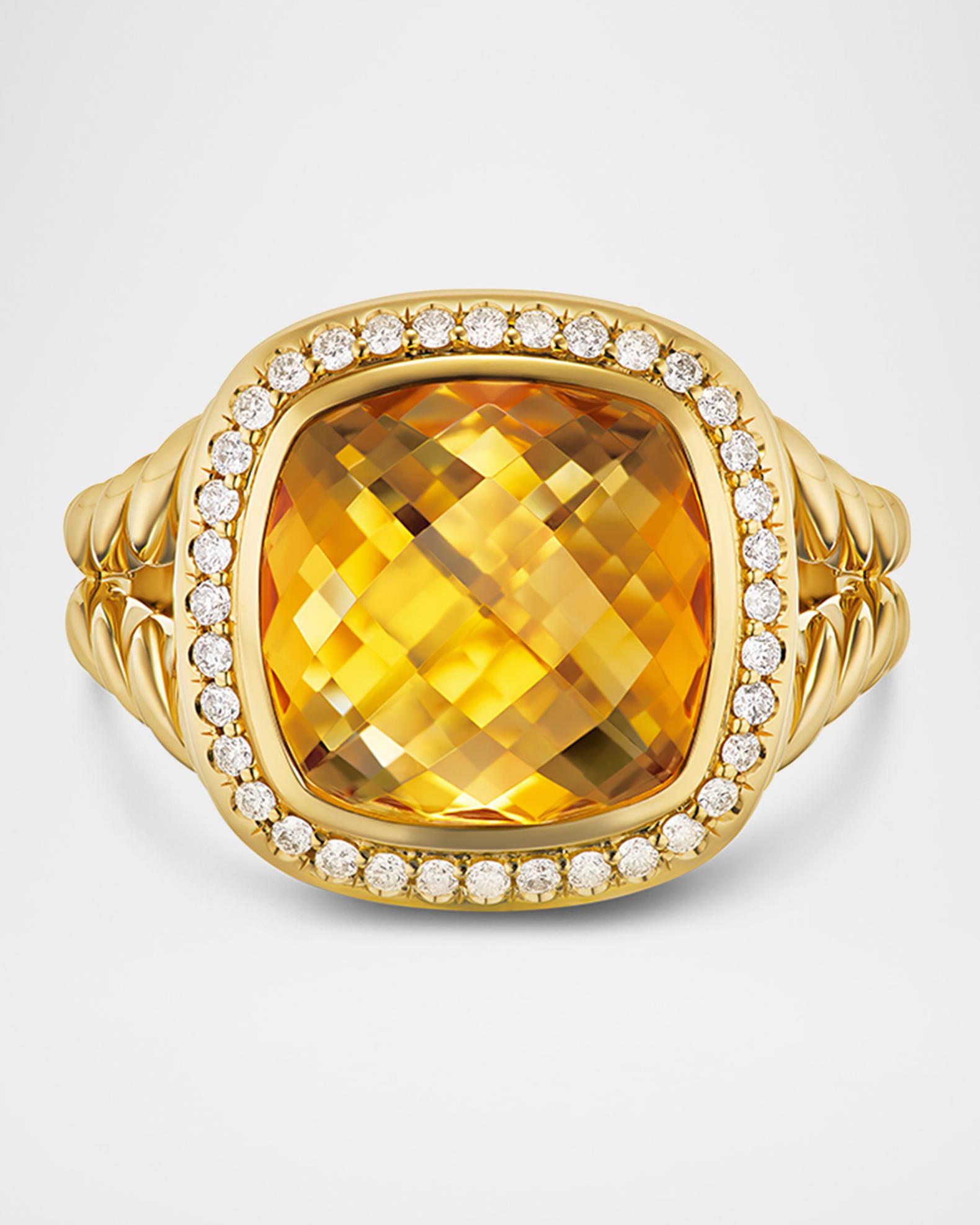 Albion Ring with Gemstones and Diamonds in 18K Gold | Neiman Marcus