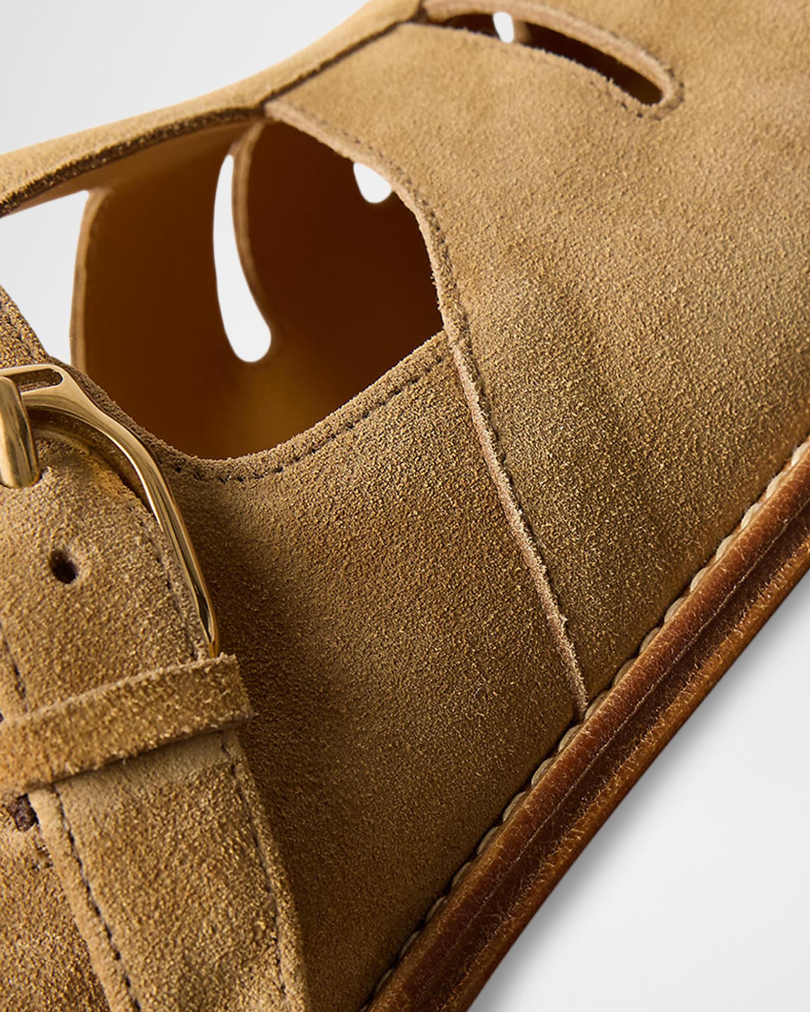 Ralph Lauren Purple Label Calf-Suede Fisherman Sandal  display picture 2