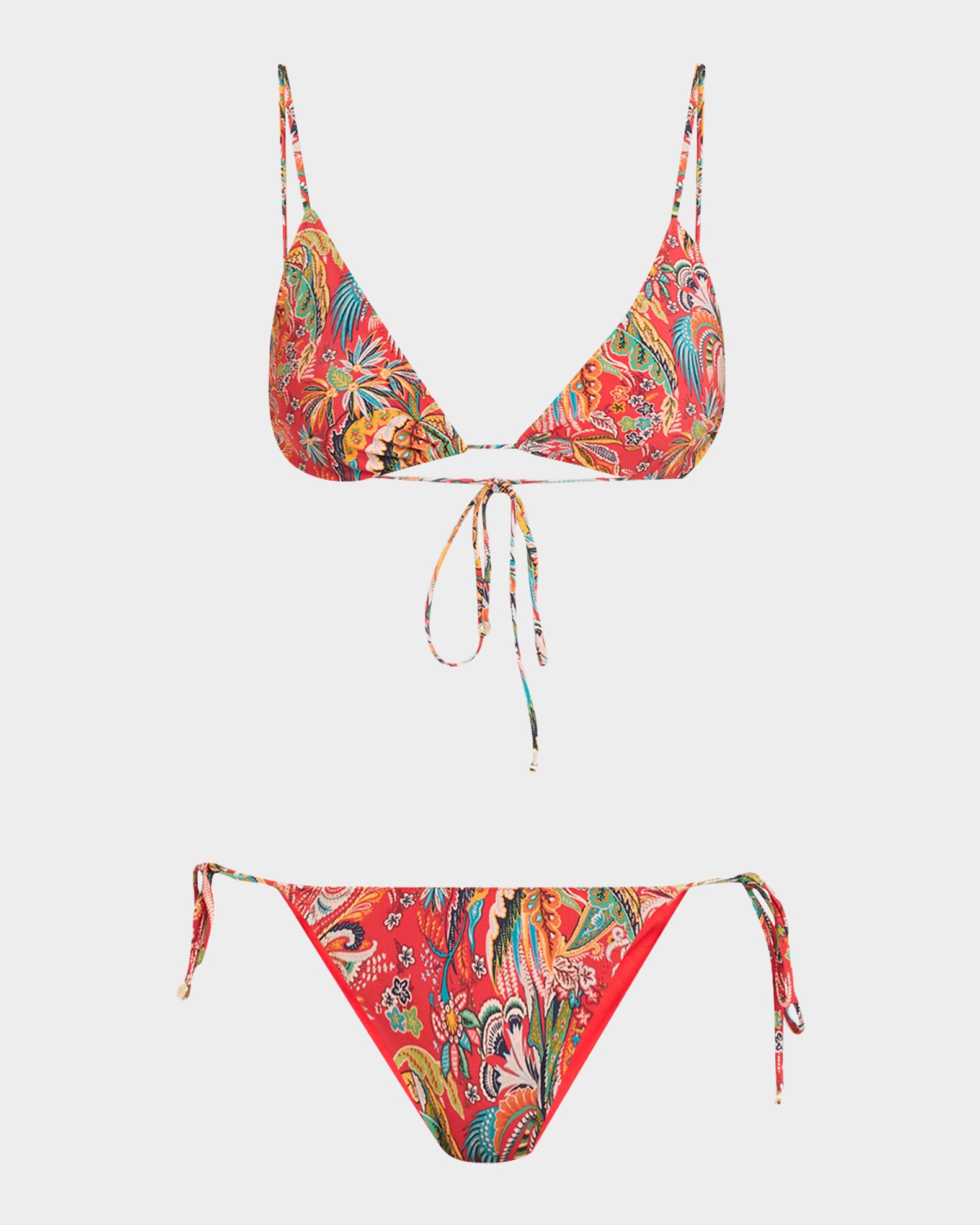 Etro Paisley Triangle Two-Piece Swimsuit | Neiman Marcus