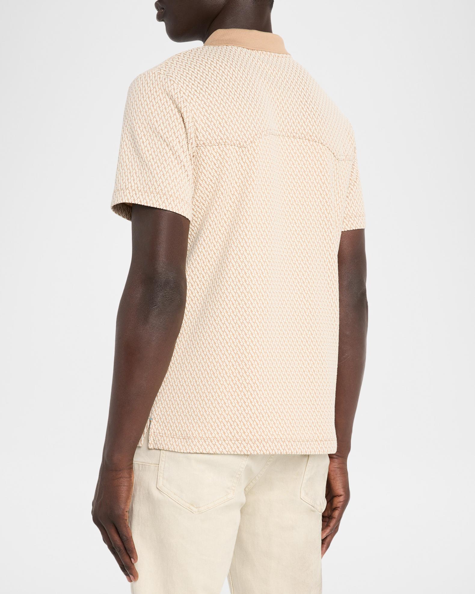 Scotch & Soda Men's Collared Short-Sleeve Jacquard Shirt | Neiman