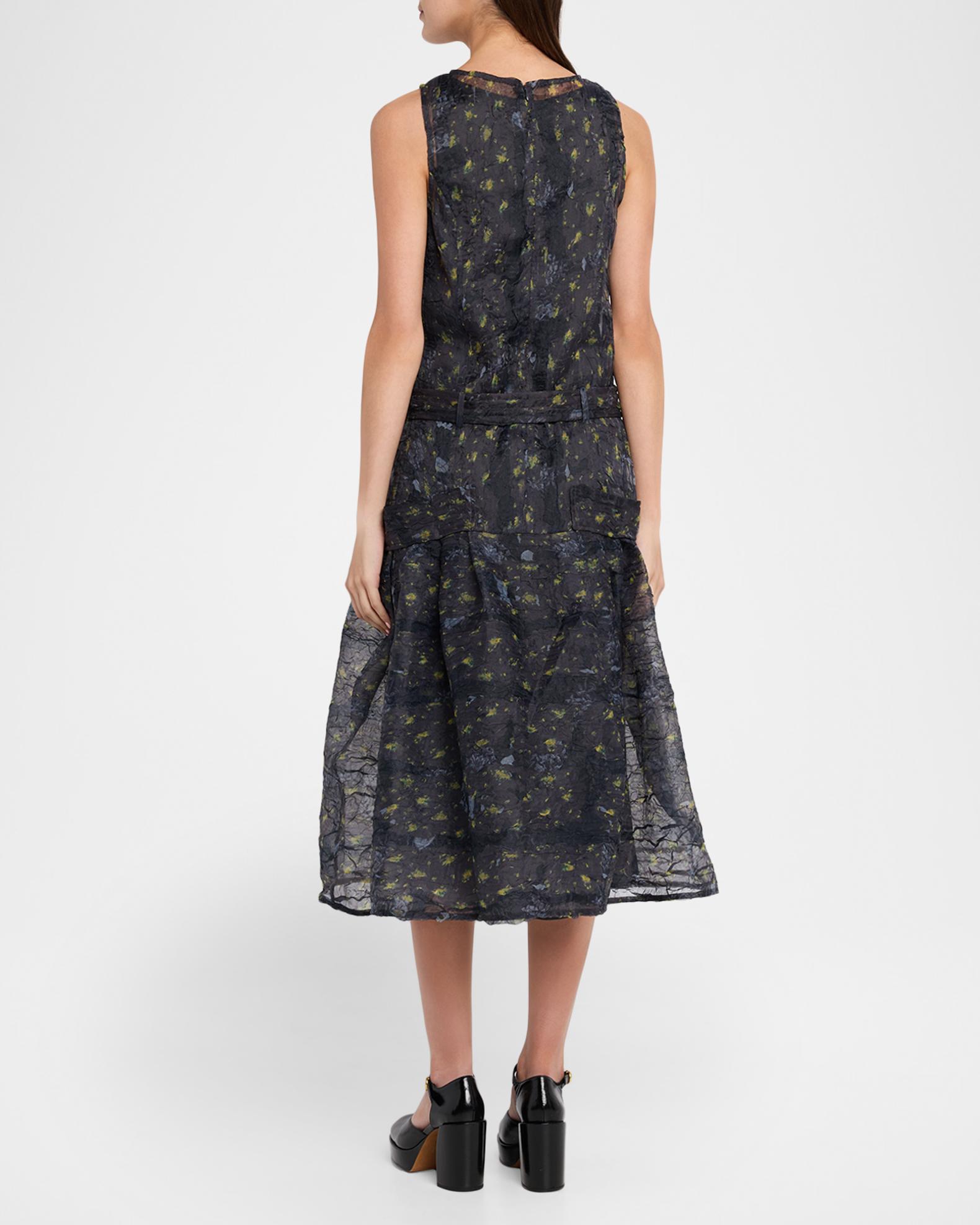 ganni blue organza dress Ganni Organza Dress in Blue