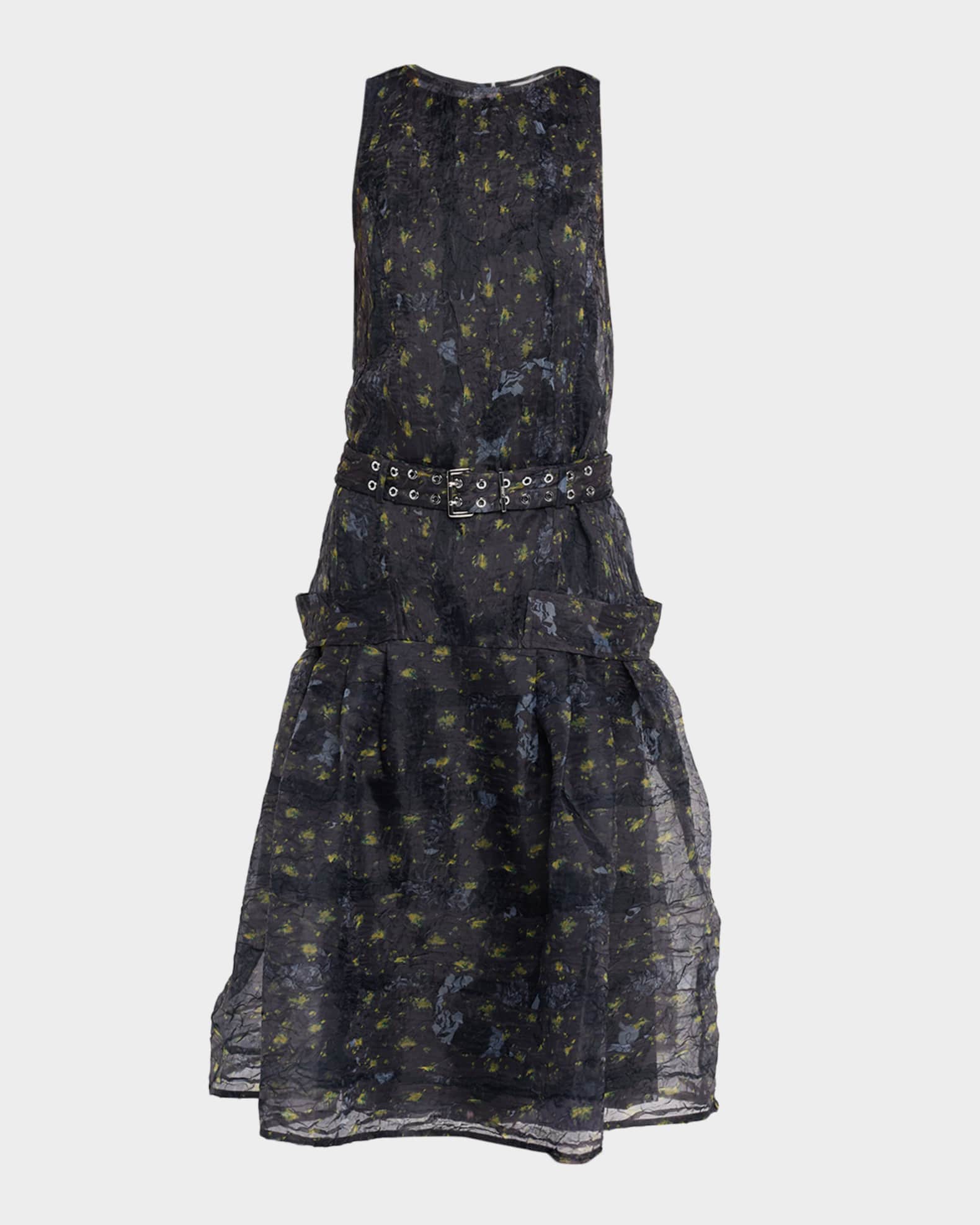 orange floral midi dress Faithfull Abbas Midi Dress La Sirena Floral Print