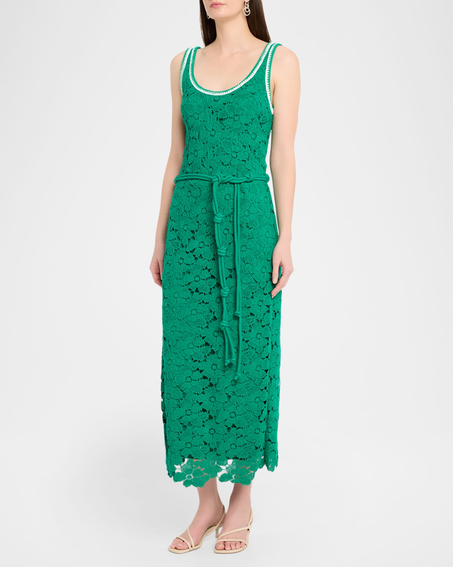 eloise lace up midi dress Noir Fleur Eloise Midi Dress Louise Noir Fleur / M main image 1