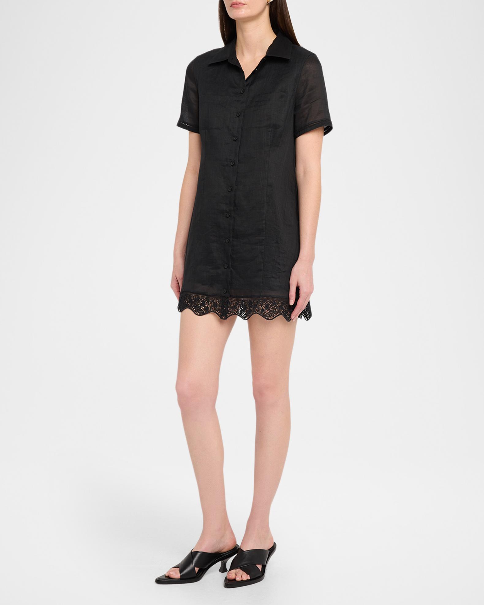 frame t shirt dress FRAME The Embroidered Seaside Dress