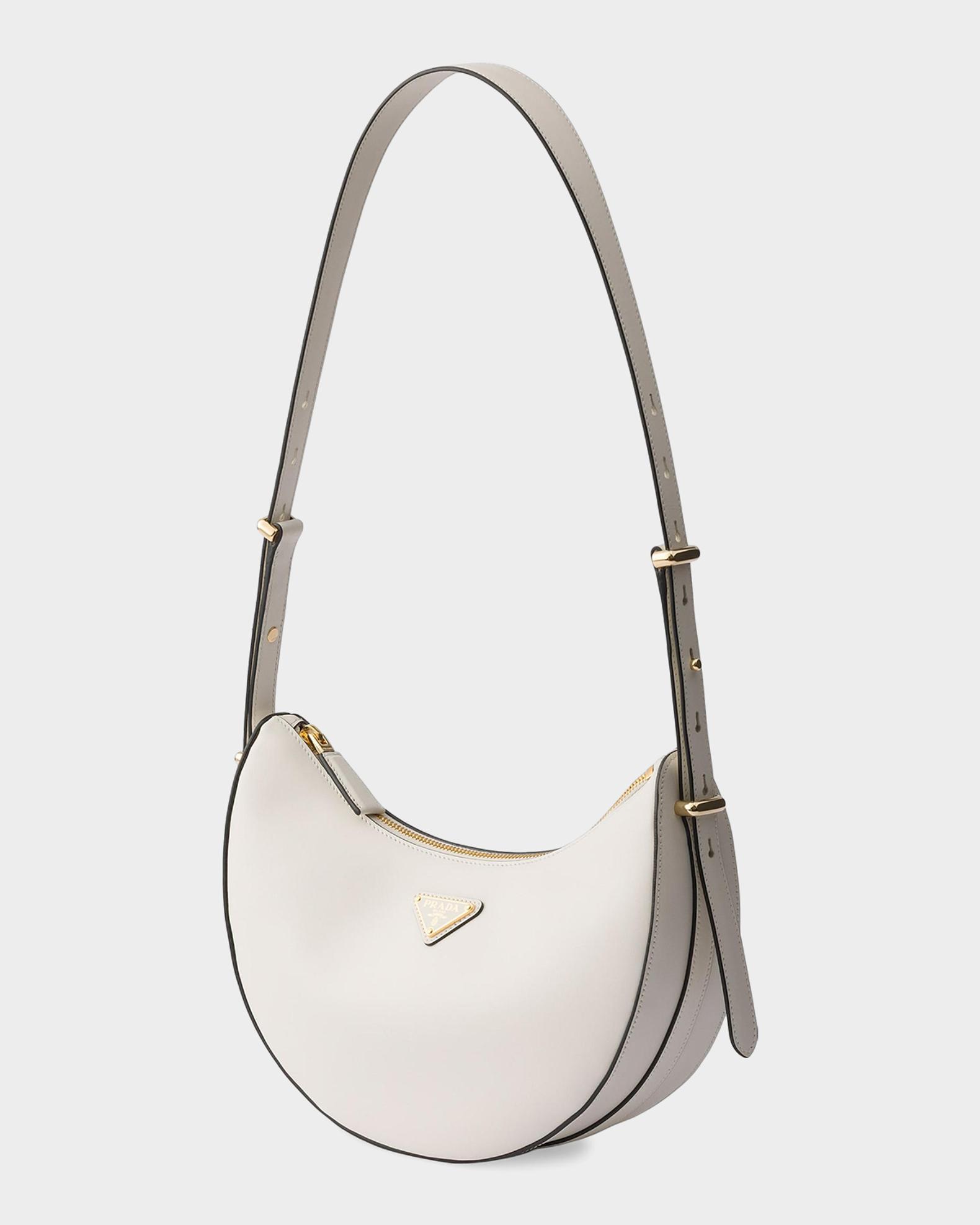 Prada Arque Small Leather Shoulder Bag | Neiman Marcus
