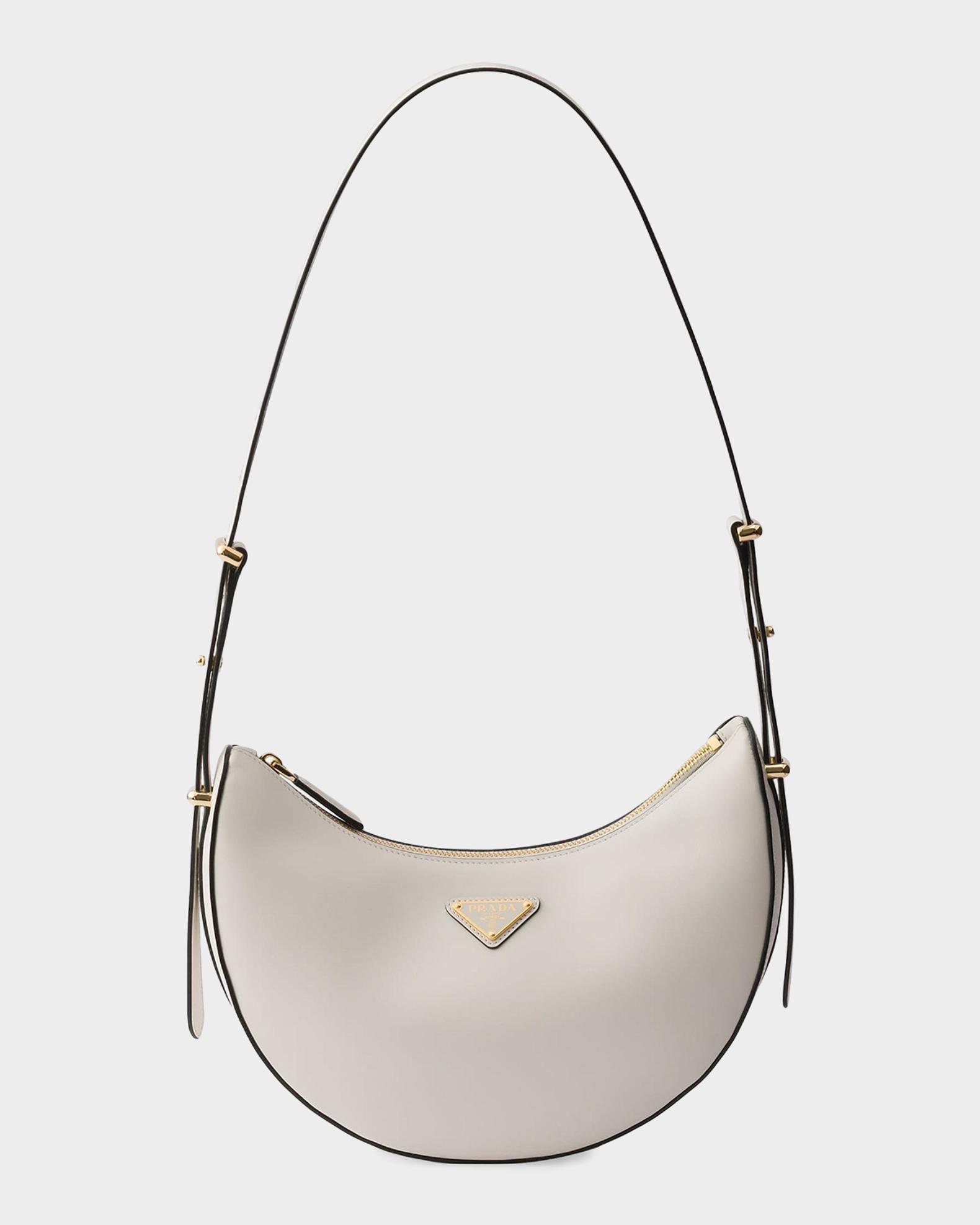Prada Arque Small Leather Shoulder Bag | Neiman Marcus