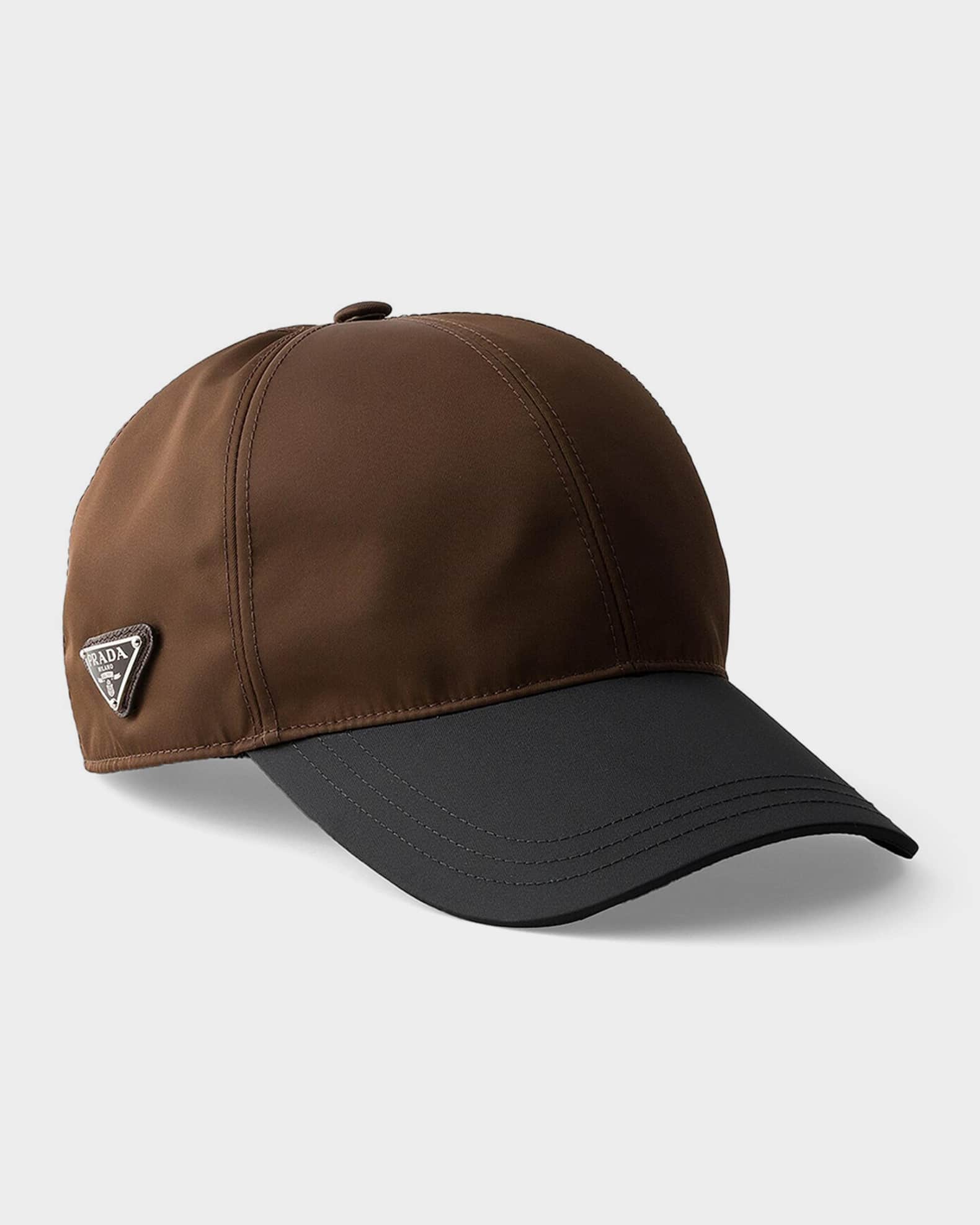 Prada Two-Tone Re-Nylon Baseball Cap | Neiman Marcus